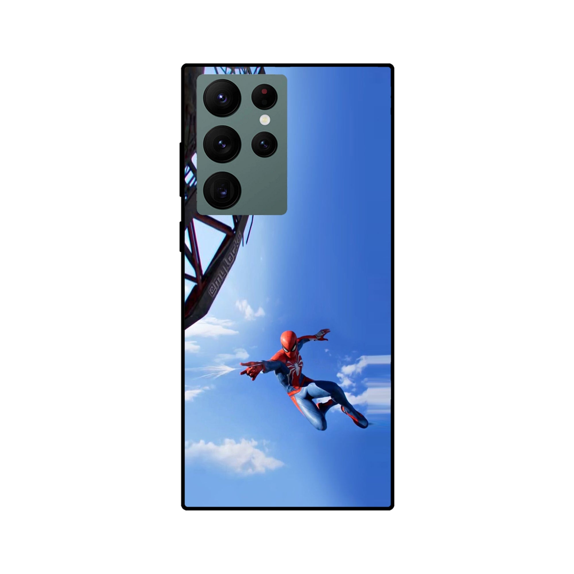 Buy Marvel Studio Spiderman Metal-Silicon Back Mobile Phone Case/Cover For Samsung S22 Ultra Online