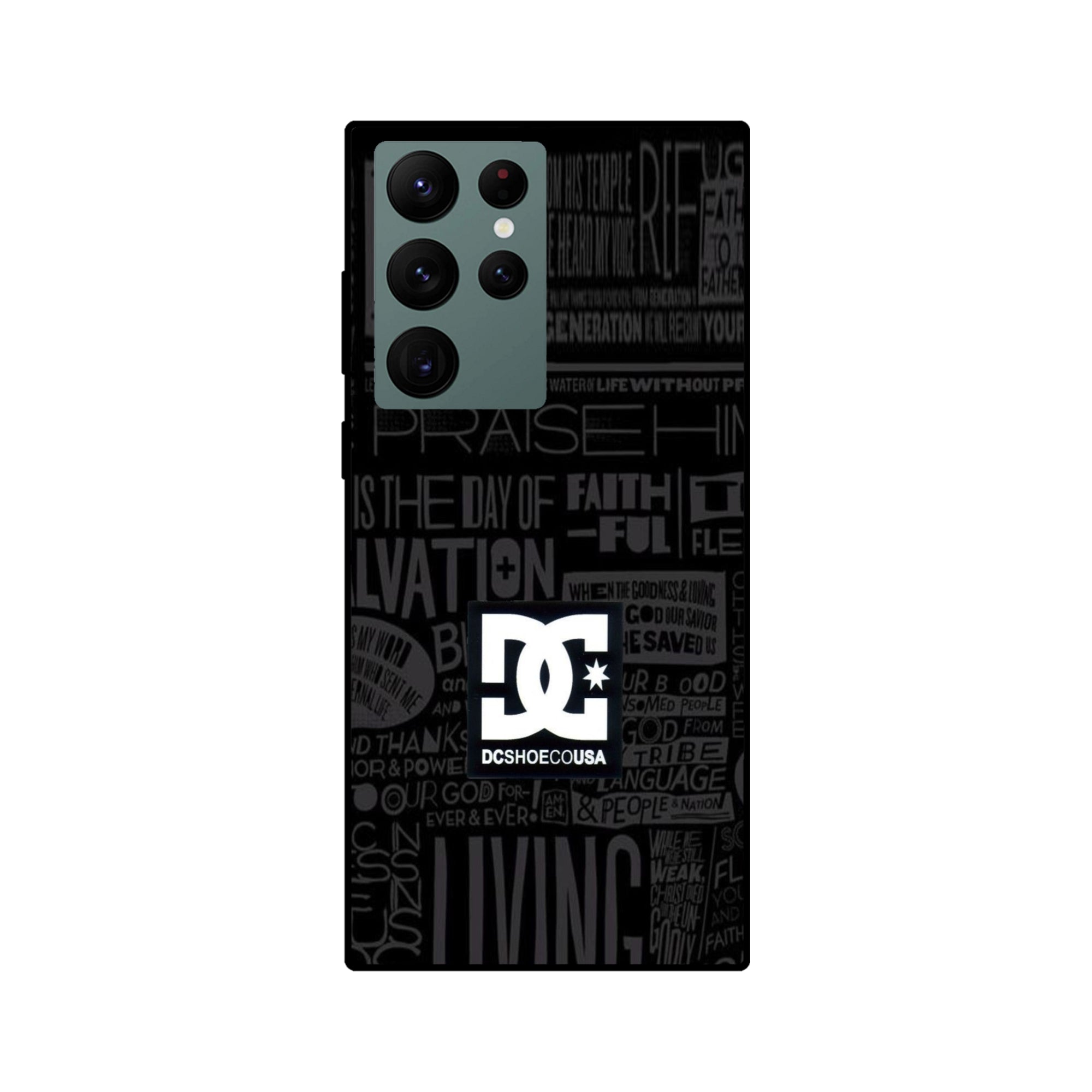 Buy Dc Shoecousa Metal-Silicon Back Mobile Phone Case/Cover For Samsung S22 Ultra Online