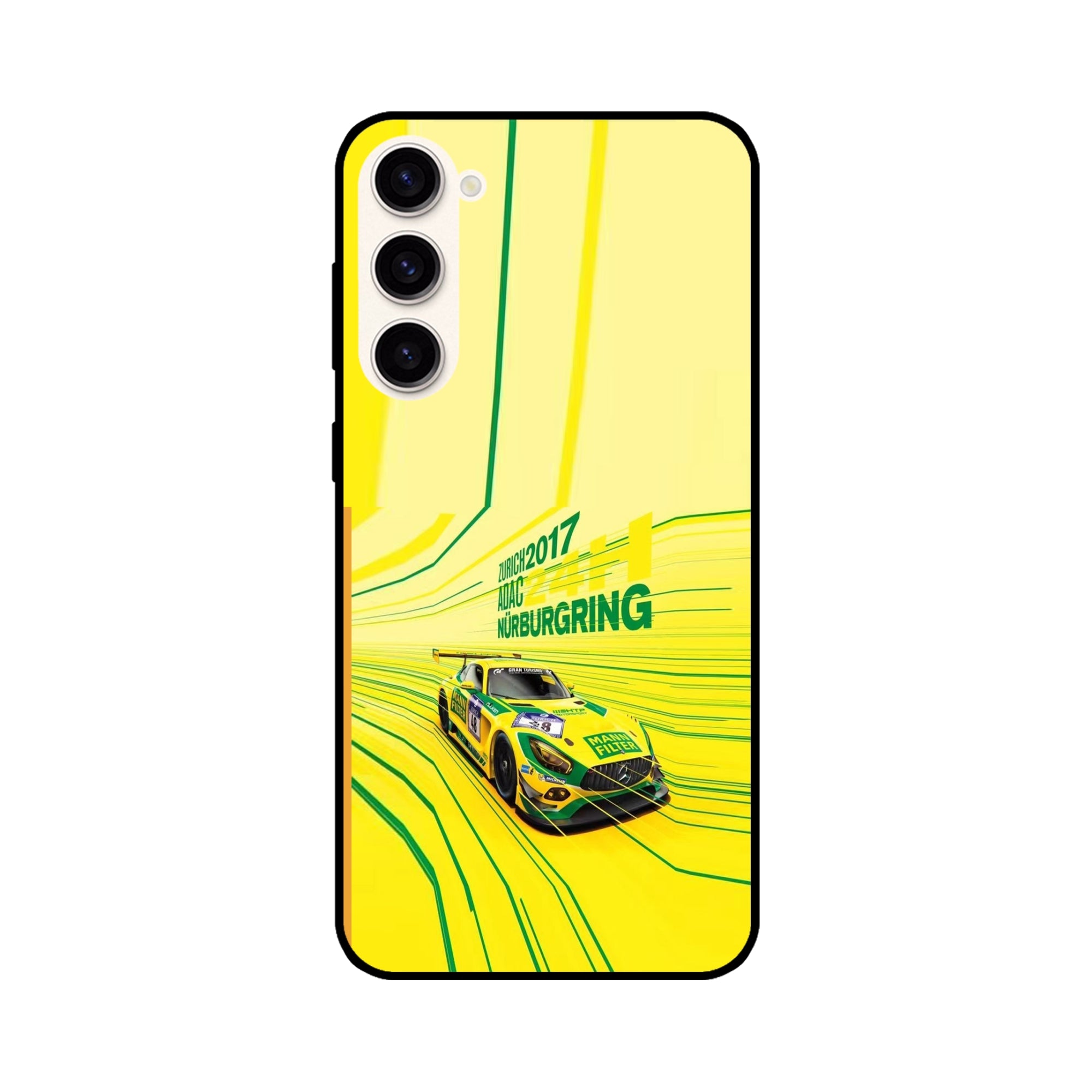 Buy Drift Racing Metal-Silicon Back Mobile Phone Case/Cover For Galaxy S23 Plus Online
