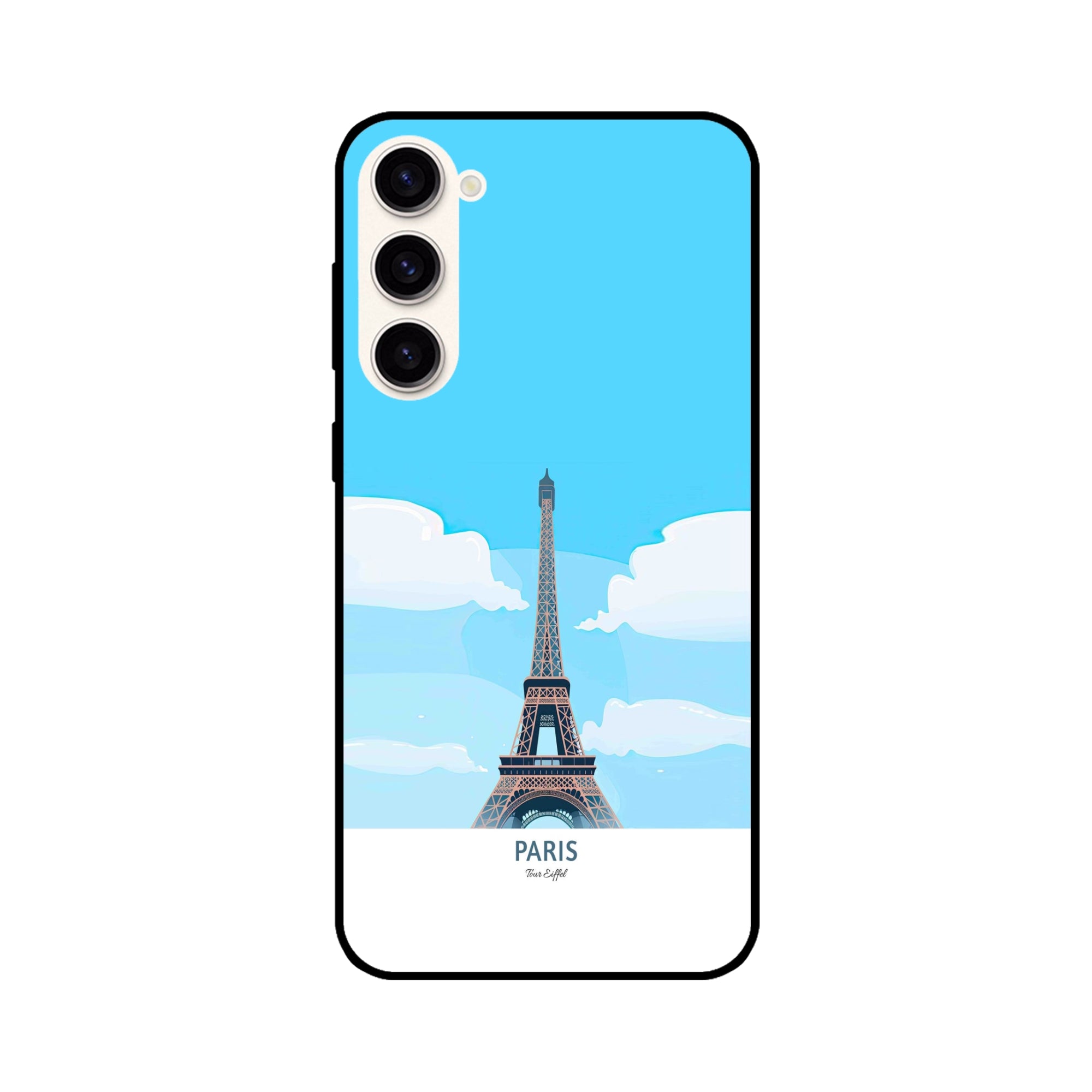 Buy Paris Metal-Silicon Back Mobile Phone Case/Cover For Galaxy S23 Plus Online