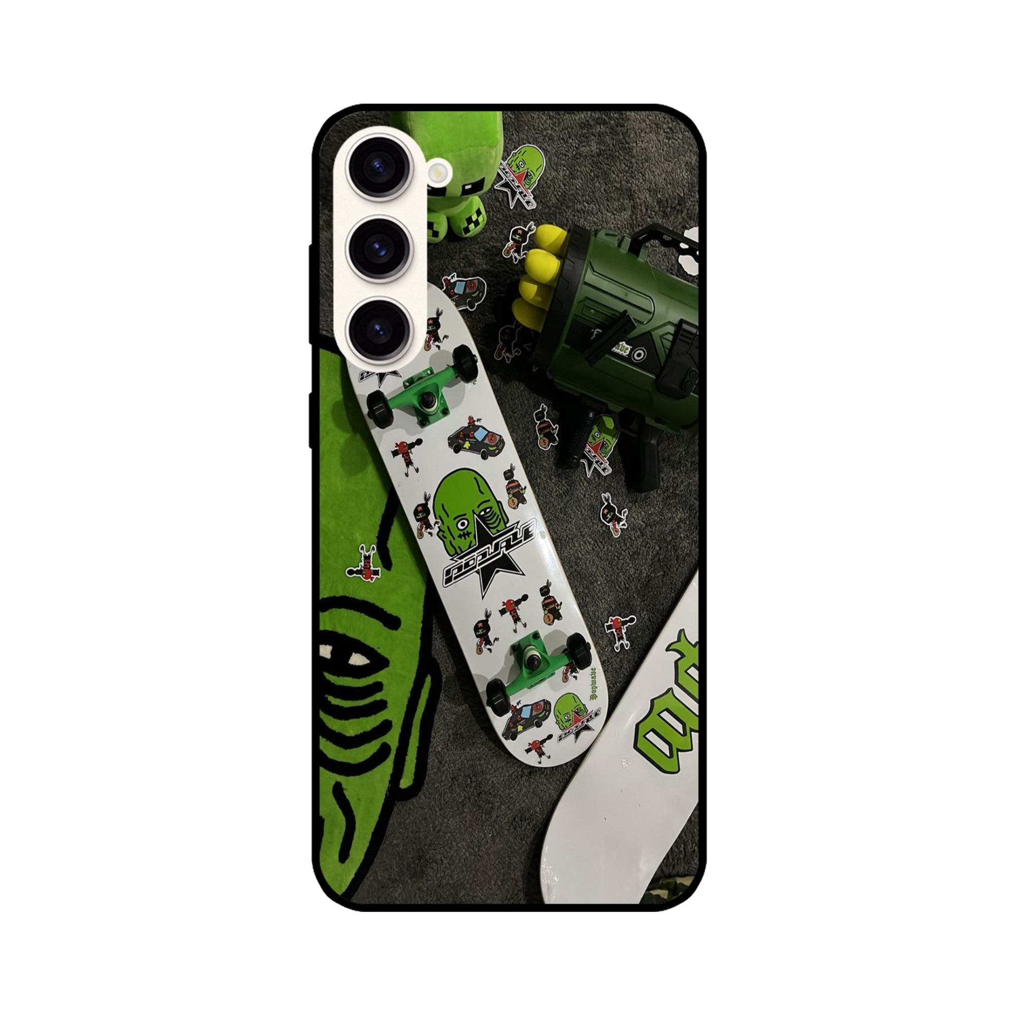 Buy Hulk Skateboard Metal-Silicon Back Mobile Phone Case/Cover For Galaxy S23 Plus Online