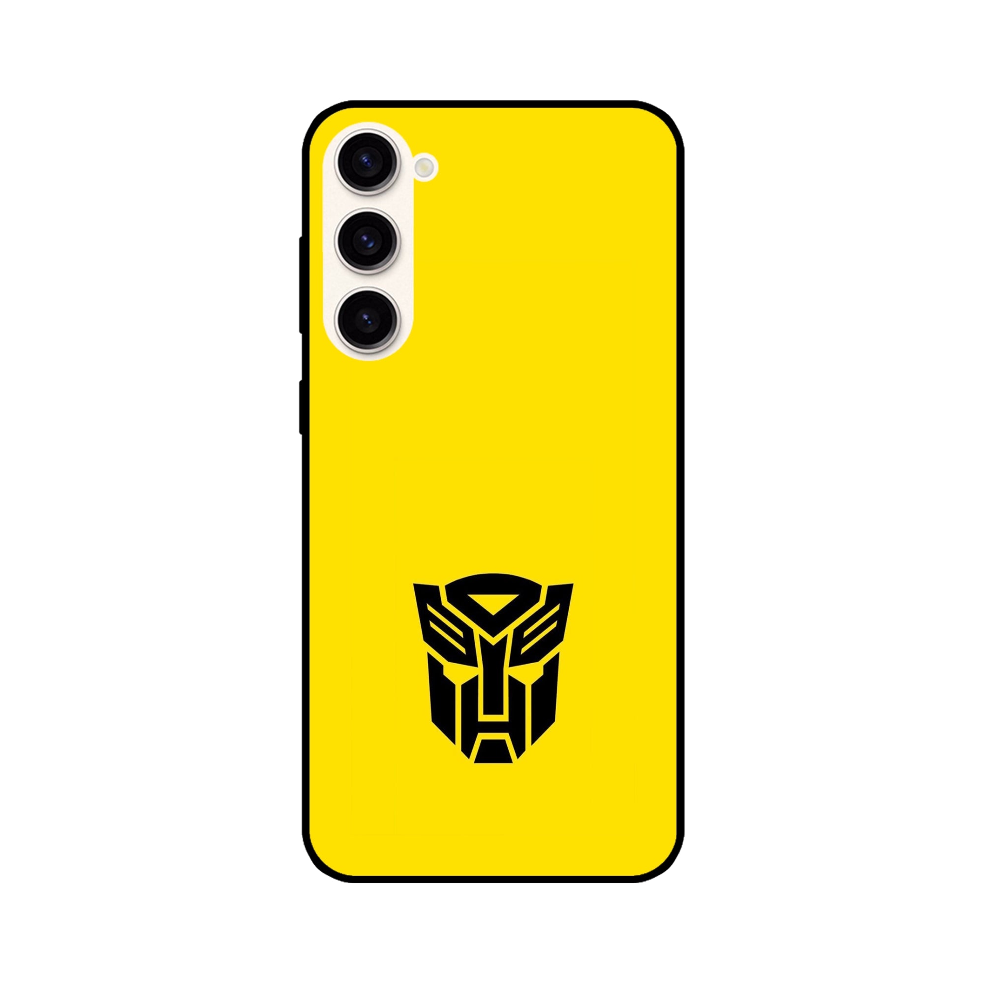 Buy Transformer Logo Metal-Silicon Back Mobile Phone Case/Cover For Galaxy S23 Plus Online