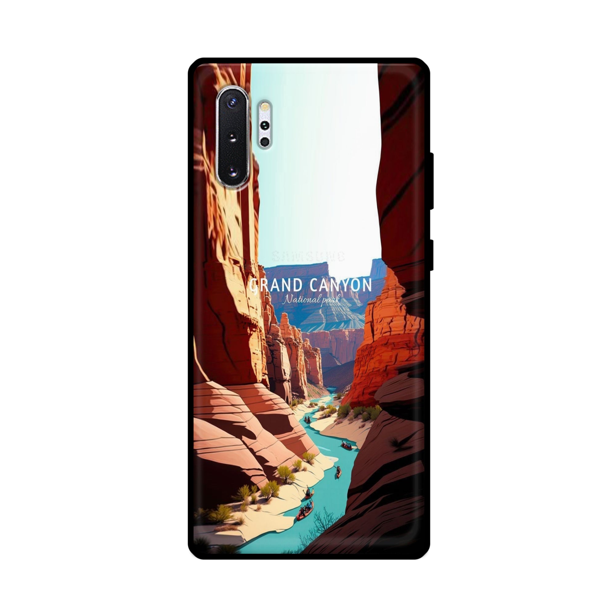 Buy Grand Canyan Metal-Silicon Back Mobile Phone Case/Cover For Samsung Note 10 Plus (5G) Online