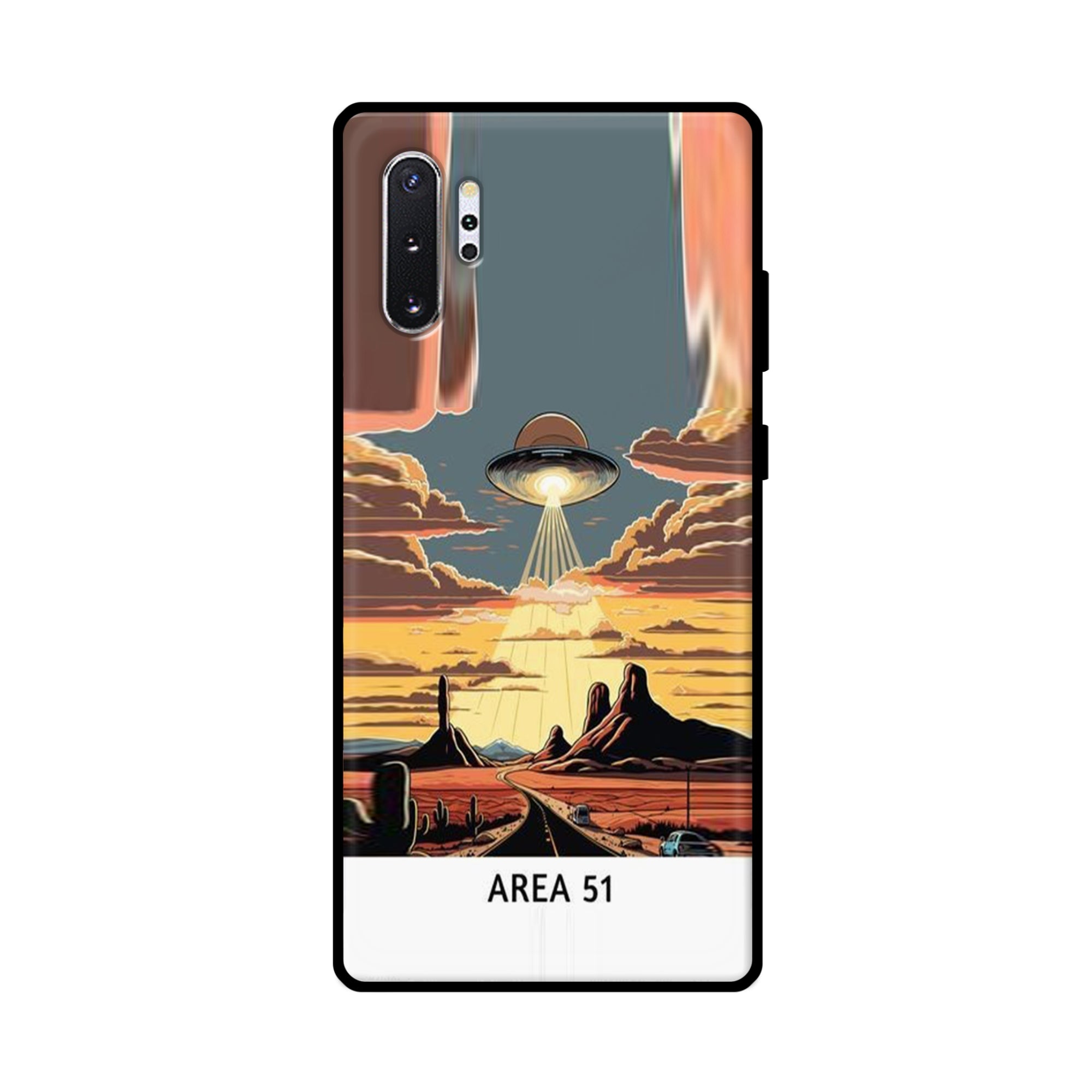 Buy Area 51 Metal-Silicon Back Mobile Phone Case/Cover For Samsung Note 10 Plus (5G) Online