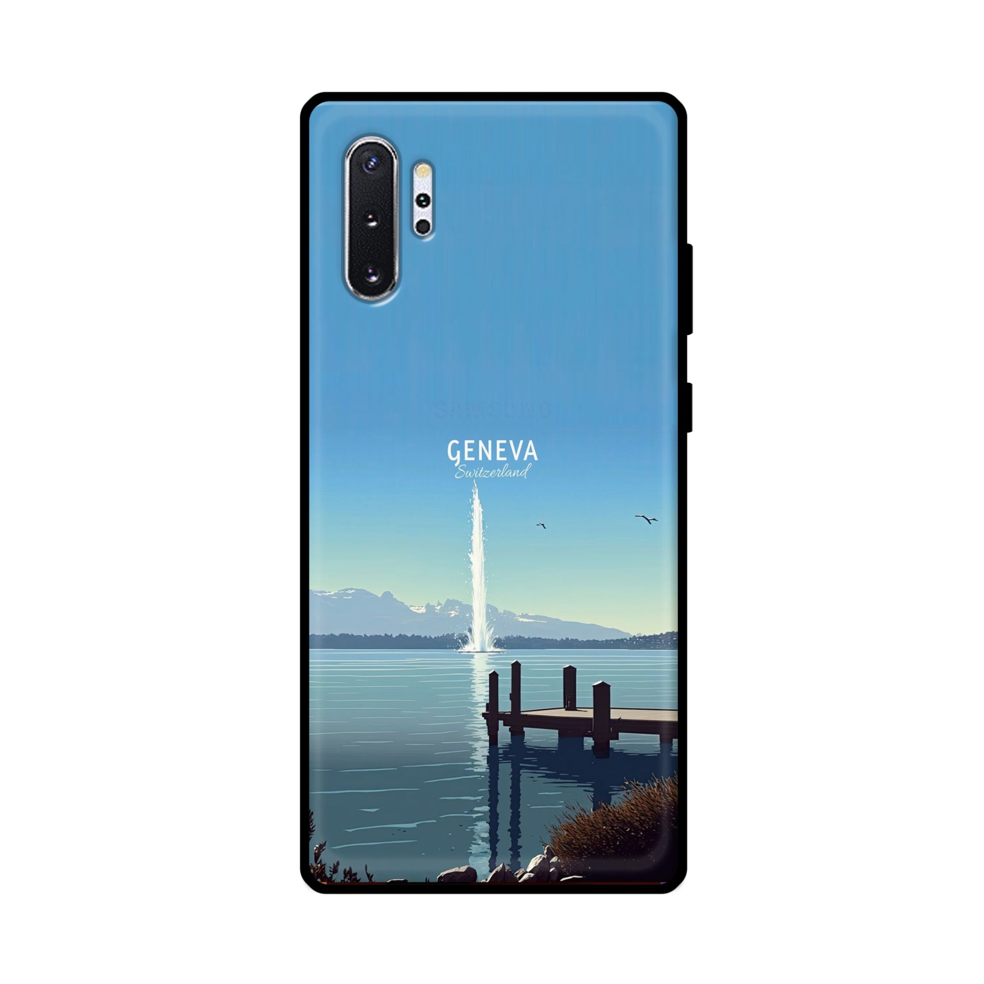 Buy Geneva Metal-Silicon Back Mobile Phone Case/Cover For Samsung Note 10 Plus (5G) Online