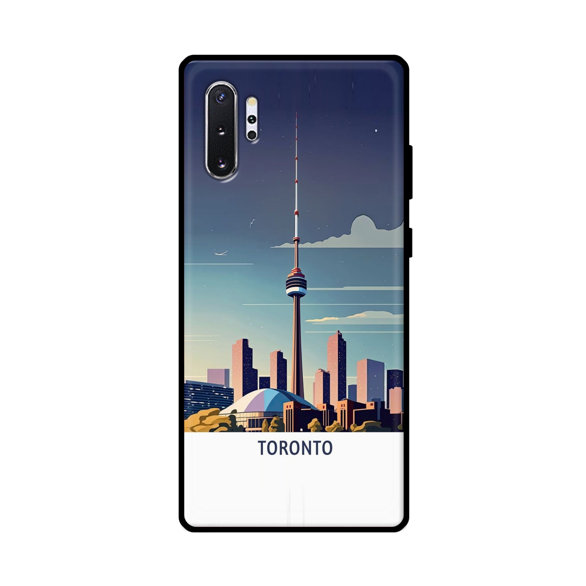 Buy Toronto Metal-Silicon Back Mobile Phone Case/Cover For Samsung Note 10 Plus (5G) Online