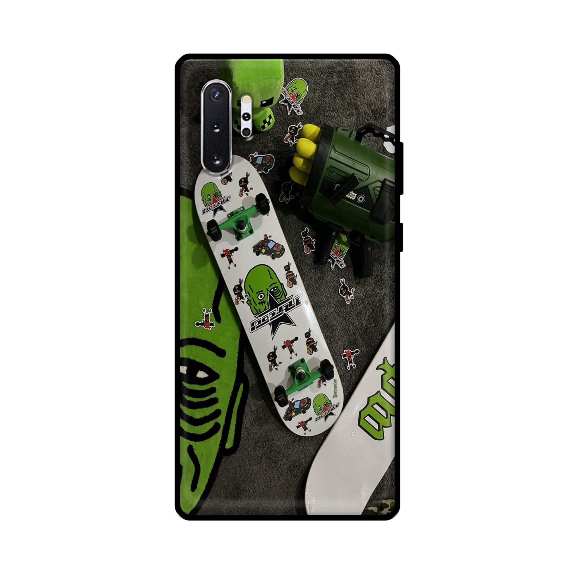 Buy Hulk Skateboard Metal-Silicon Back Mobile Phone Case/Cover For Samsung Note 10 Plus (5G) Online