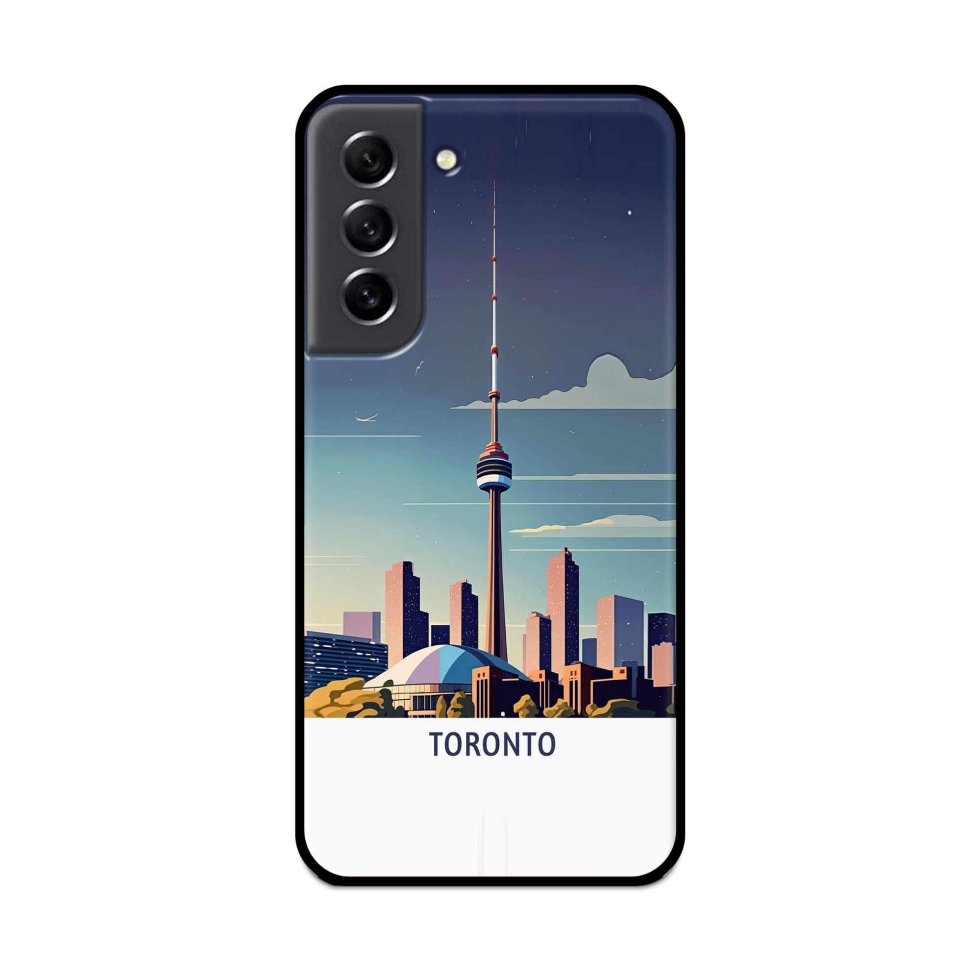 Buy Toronto Metal-Silicon Back Mobile Phone Case/Cover For Samsung S21 FE Online