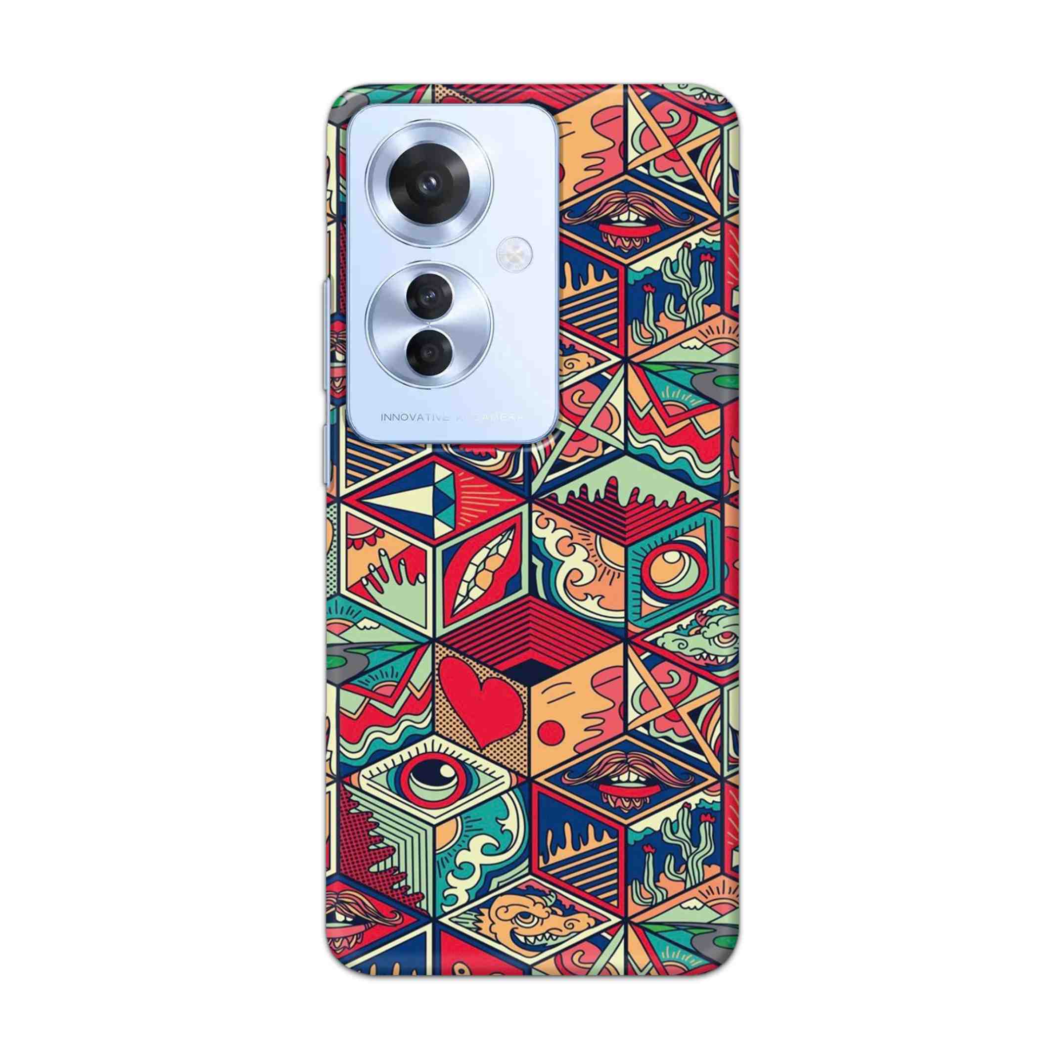 Buy Face Mandala Hard Back Mobile Phone Case Cover For OPPO F25 PRO 5G Online