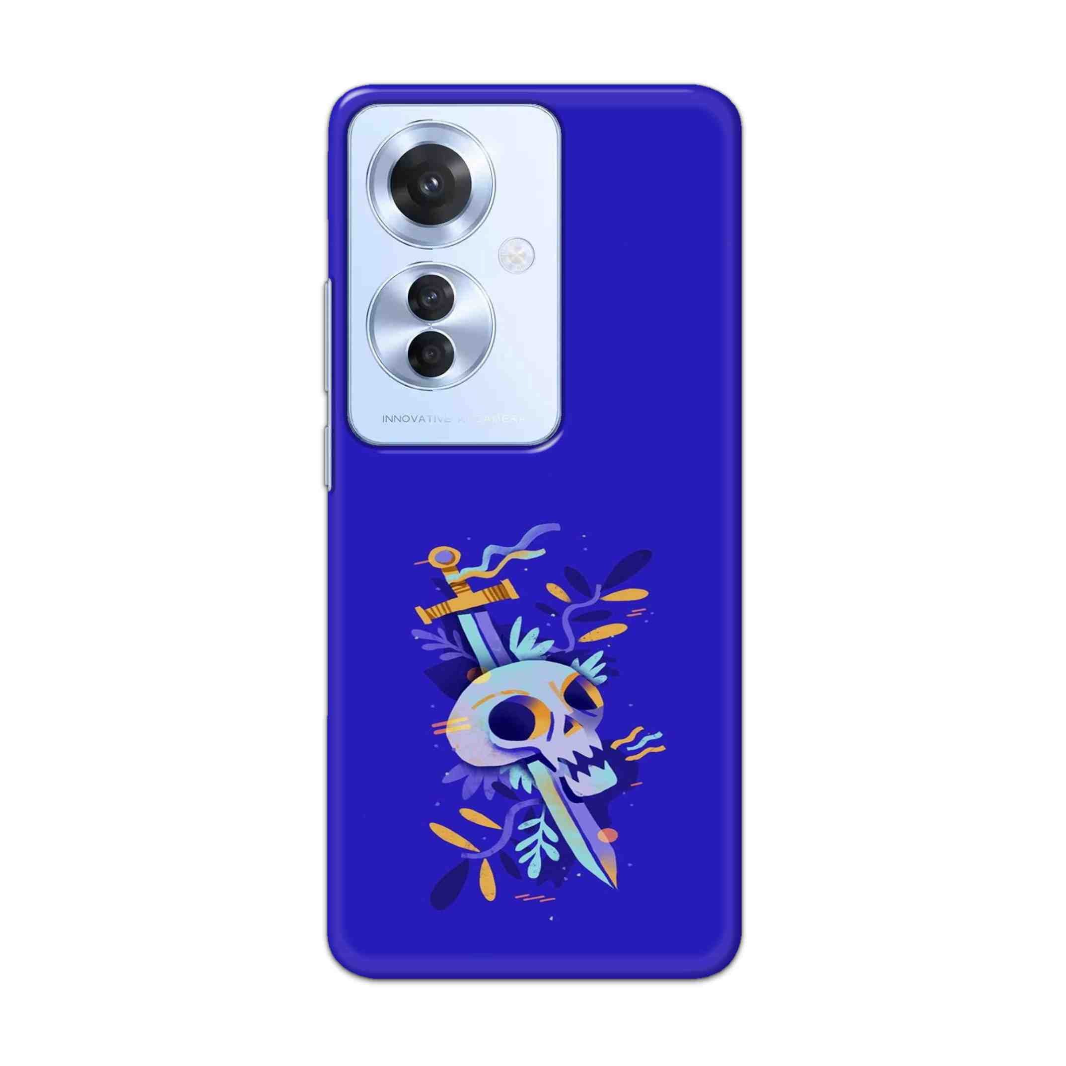 Buy Blue Skull Hard Back Mobile Phone Case Cover For OPPO F25 PRO 5G Online