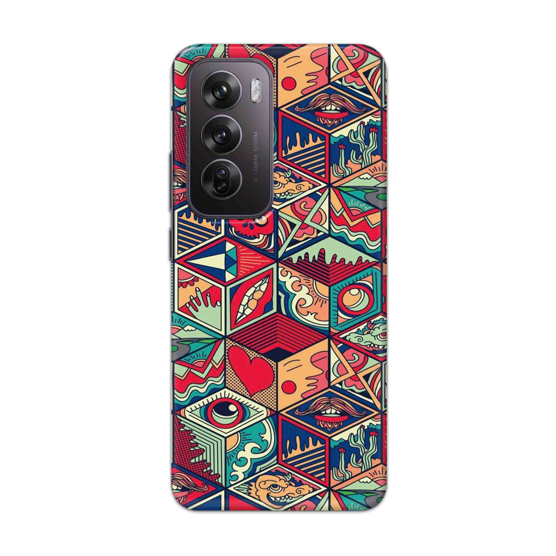 Buy Face Mandala Hard Back Mobile Phone Case Cover For Oppo Reno 12 Online