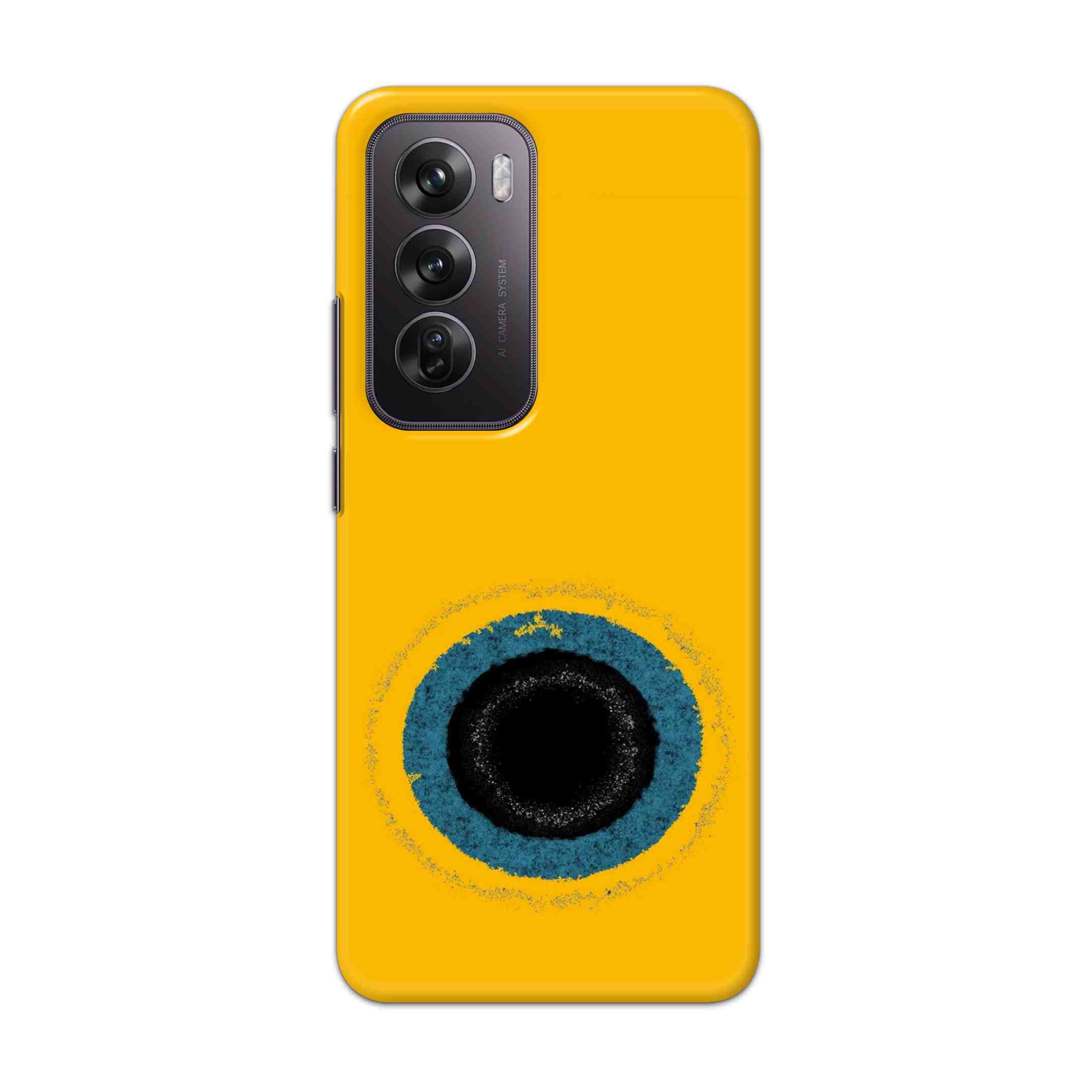 Buy Dark Hole With Yellow Background Hard Back Mobile Phone Case Cover For Oppo Reno 12 Online