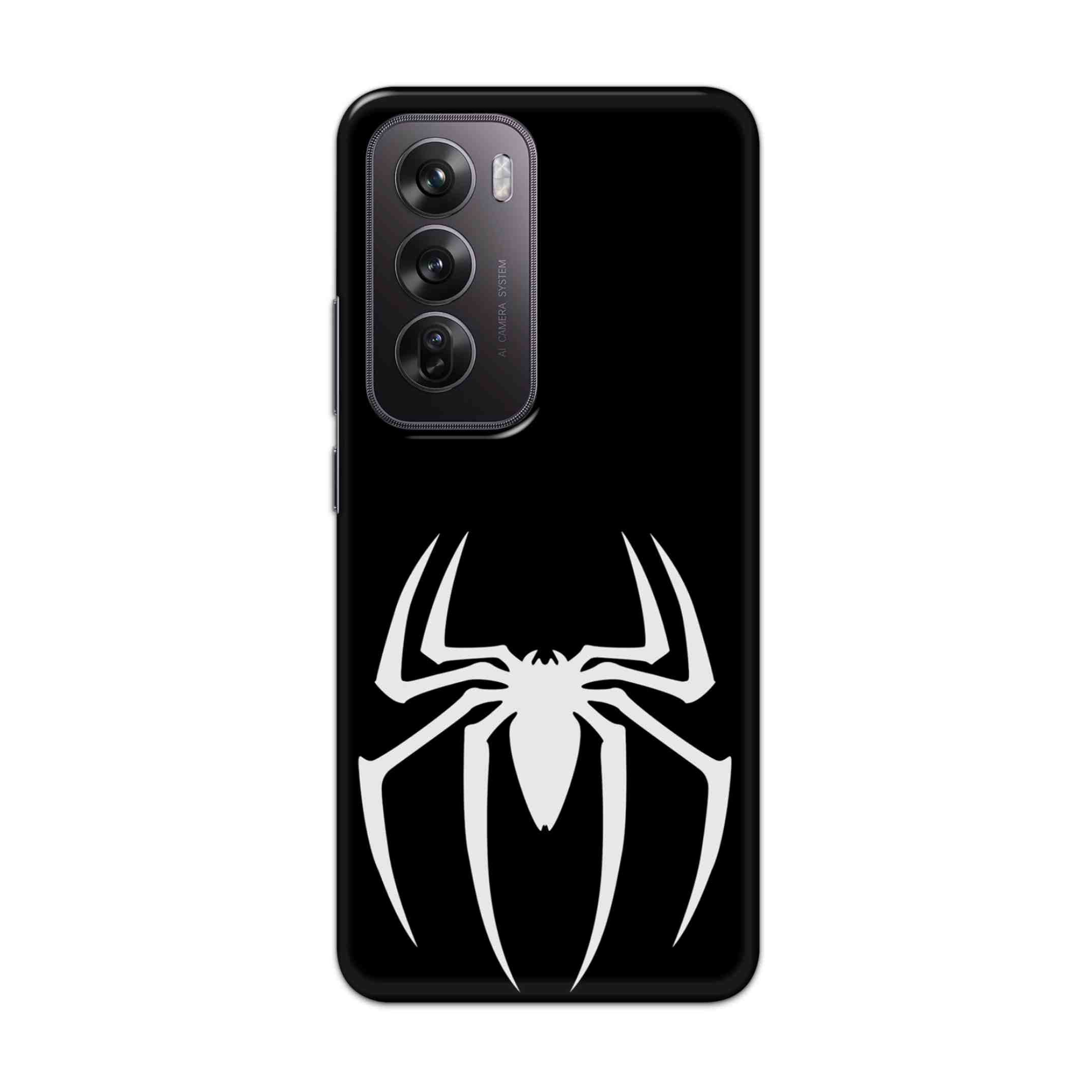 Buy Black Spiderman Logo Hard Back Mobile Phone Case Cover For Oppo Reno 12 Online