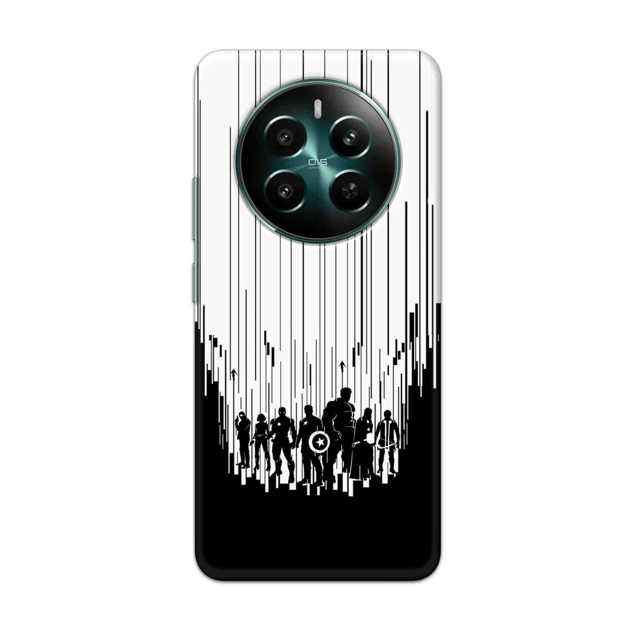 Buy Black And White Avengers Hard Back Mobile Phone Case Cover For Realme 12 Plus 5G Online