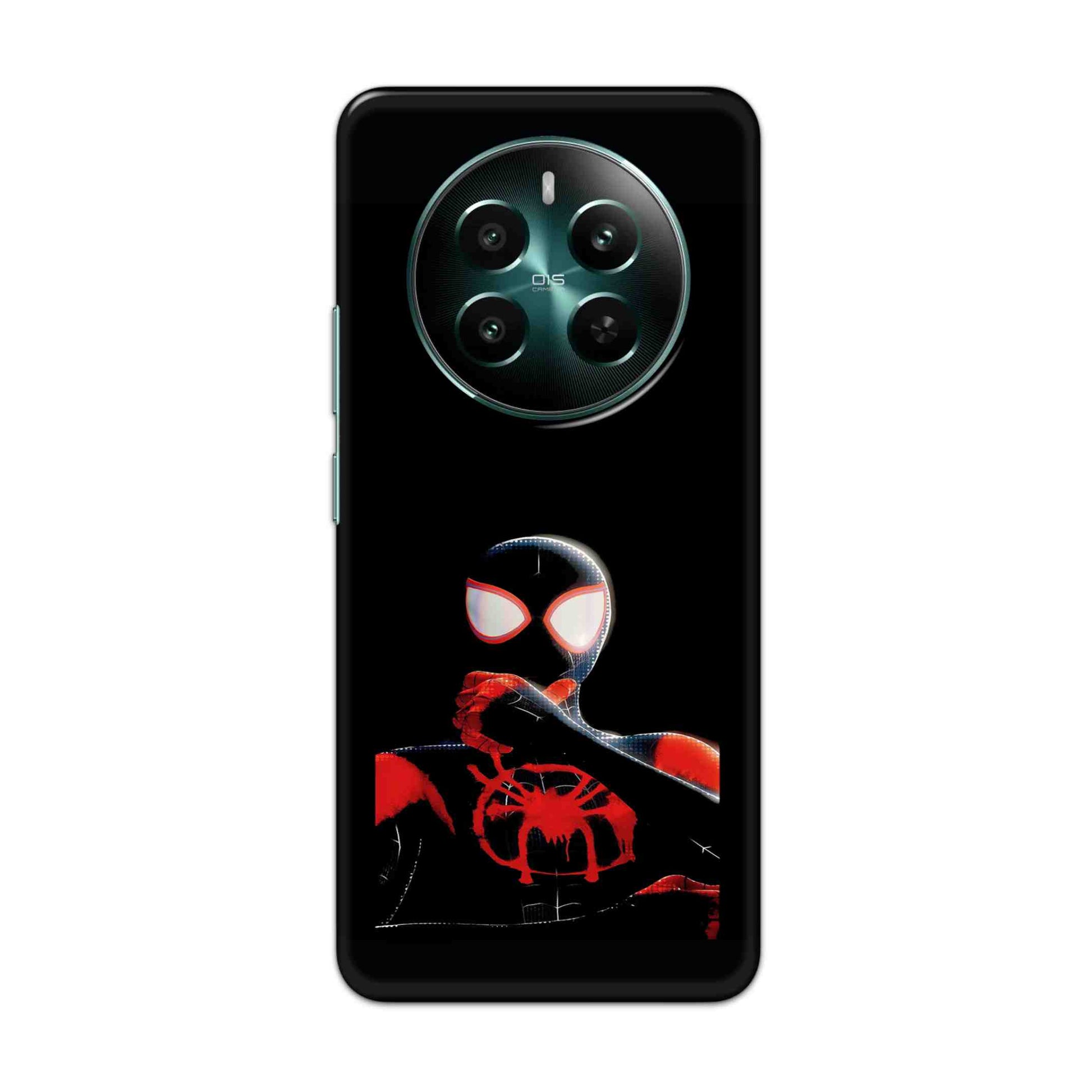 Buy Black Spiderman Hard Back Mobile Phone Case Cover For Realme 12 Plus 5G Online