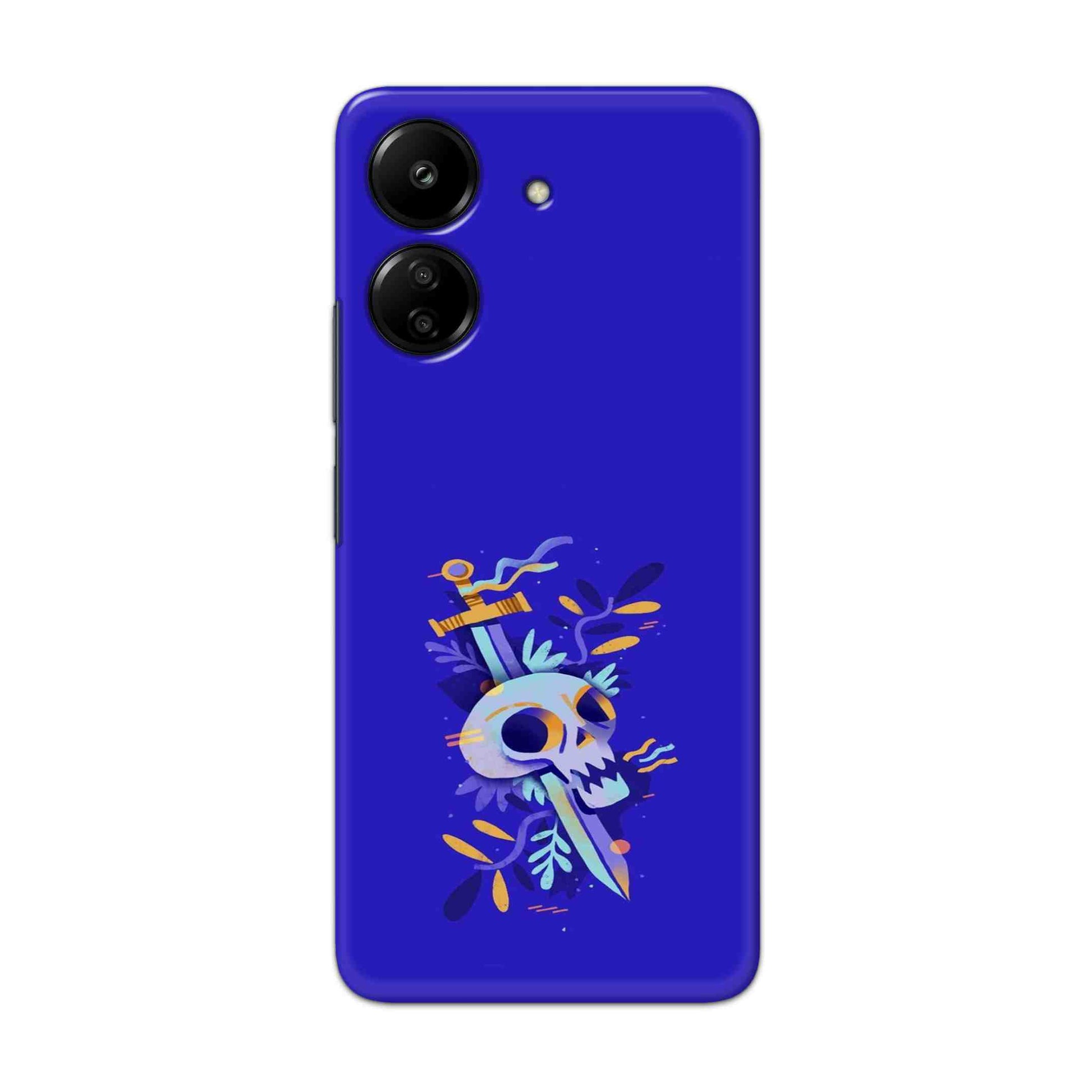 Buy Blue Skull Hard Back Mobile Phone Case Cover For Redmi 13C 4G Online