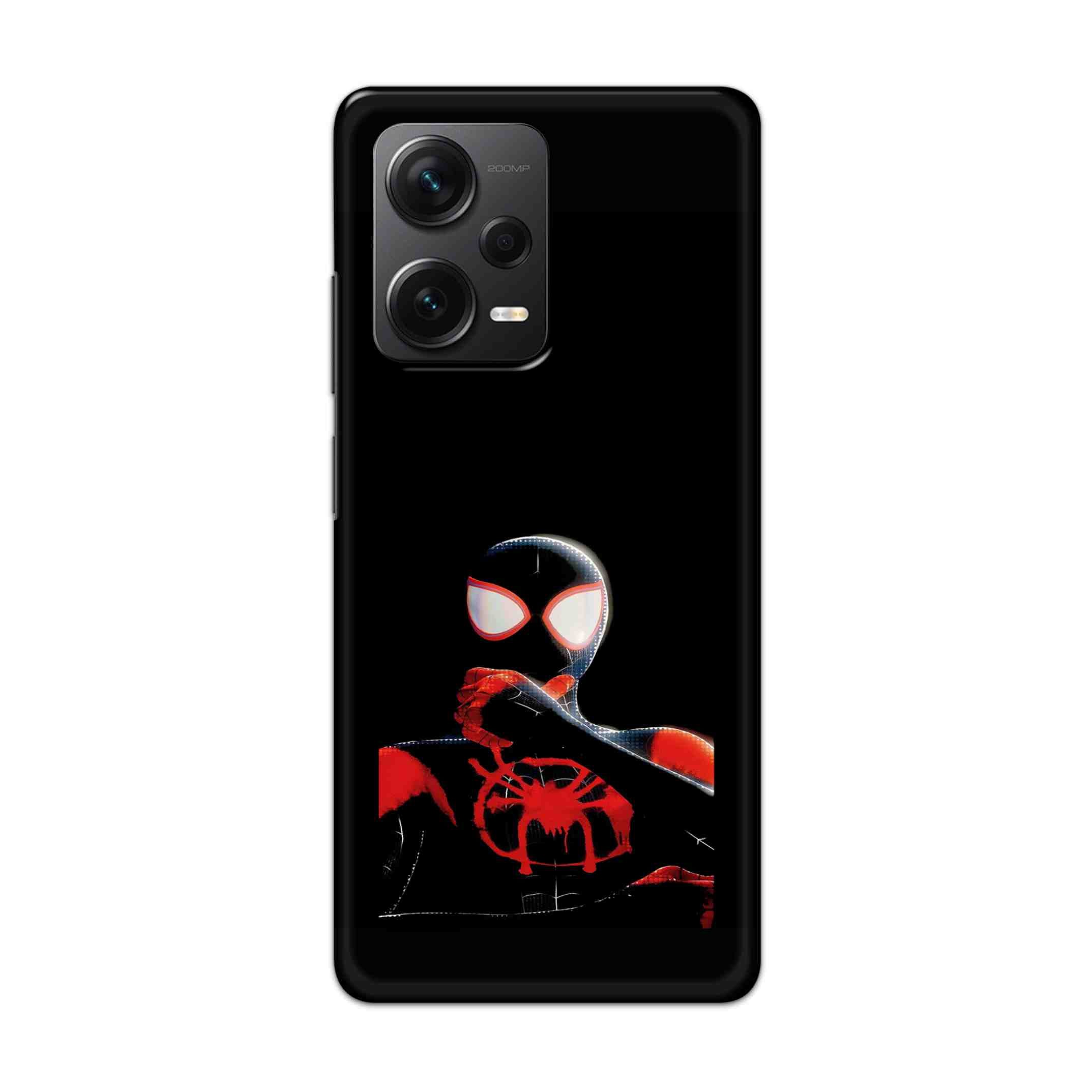 Buy Black Spiderman Hard Back Mobile Phone Case Cover For Redmi Note 12 Pro Plus Online