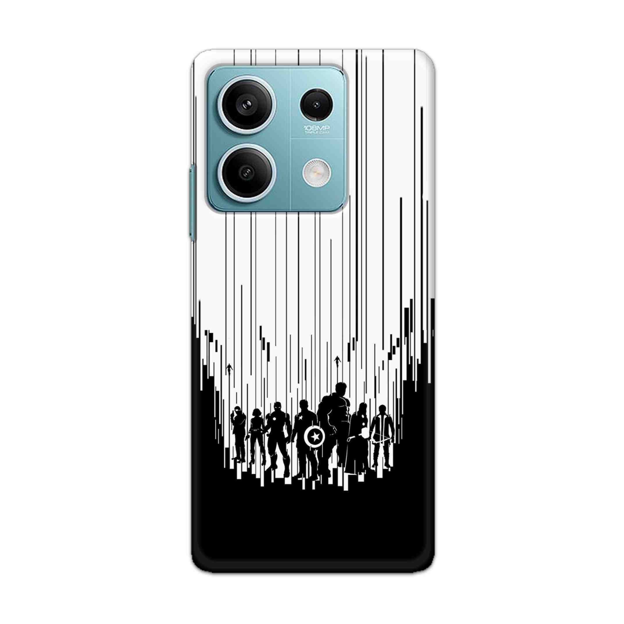 Buy Black And White Avengers Hard Back Mobile Phone Case Cover For Redmi Note 13 5GOnline