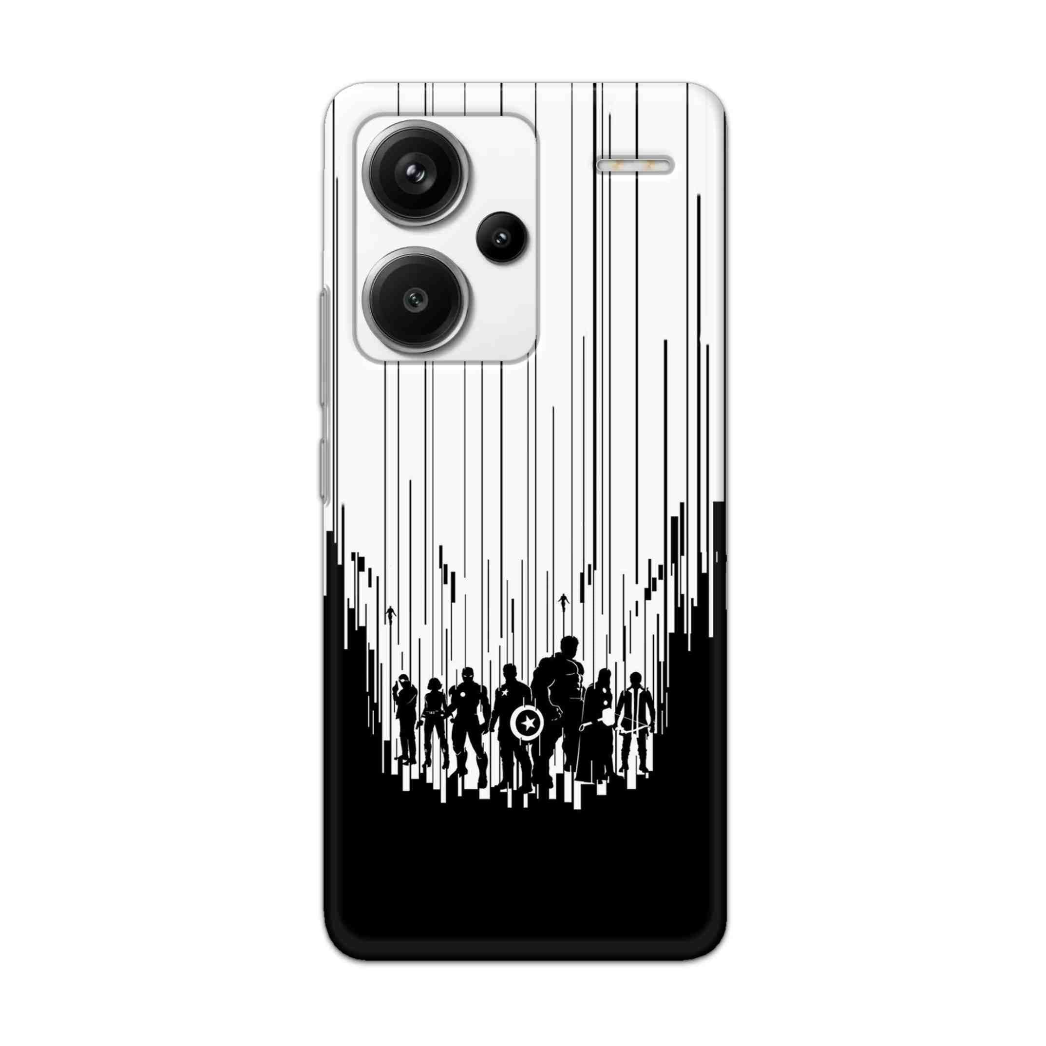 Buy Black And White Avengers Hard Back Mobile Phone Case Cover For Redmi Note 13 Pro Plus Online