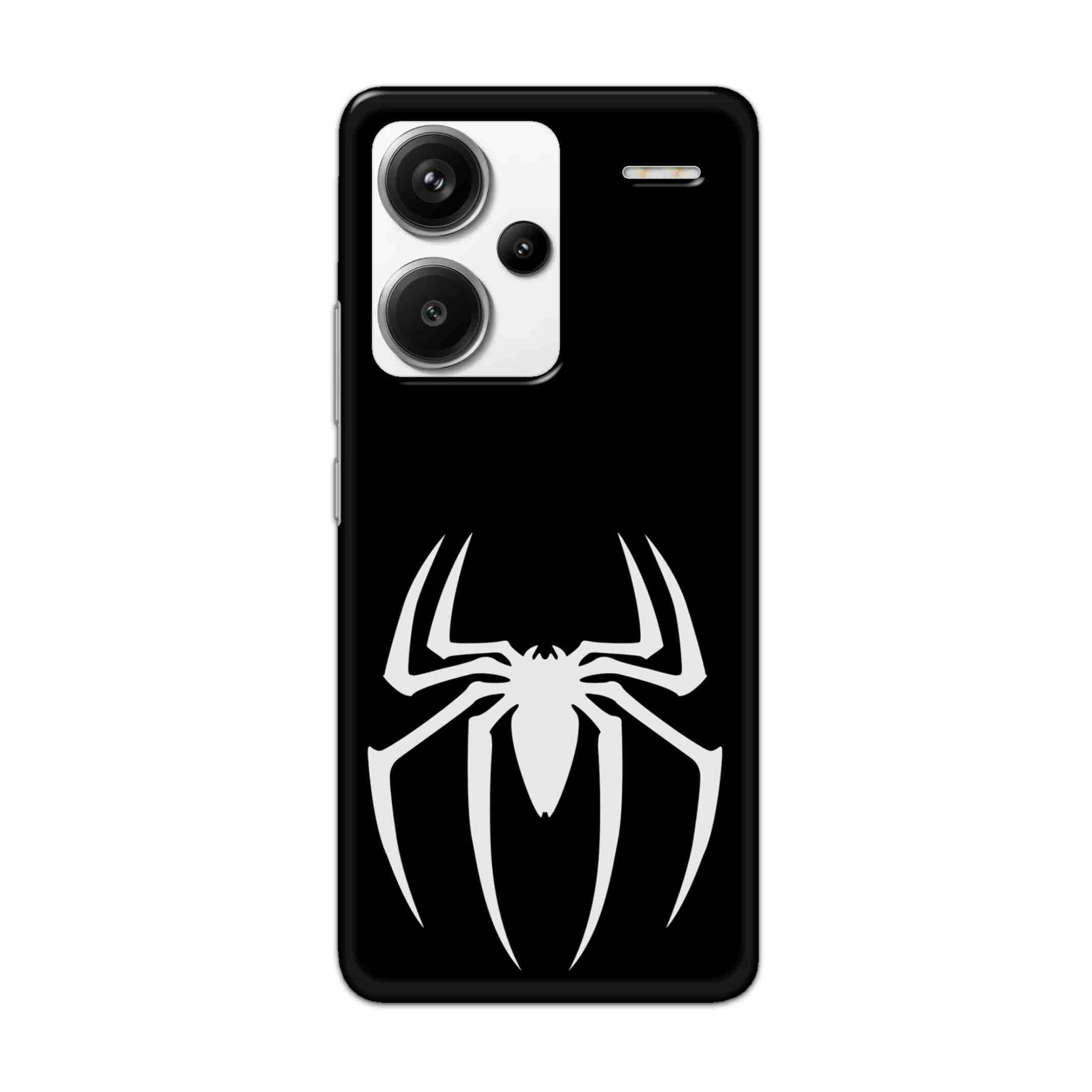 Buy Black Spiderman Logo Hard Back Mobile Phone Case Cover For Redmi Note 13 Pro Plus Online