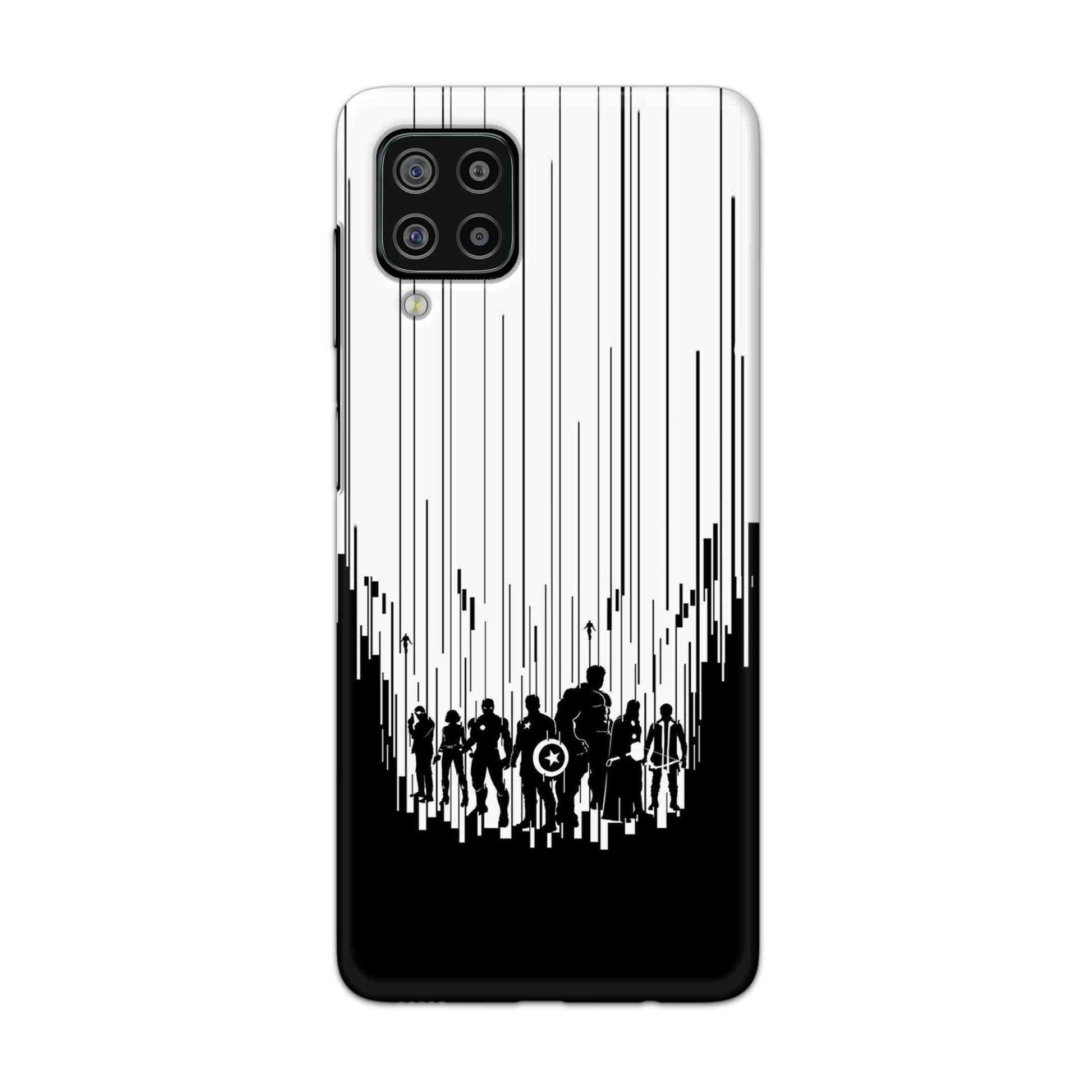 Buy Black And White Avengers Hard Back Mobile Phone Case Cover For Samsung Galaxy F22 Online