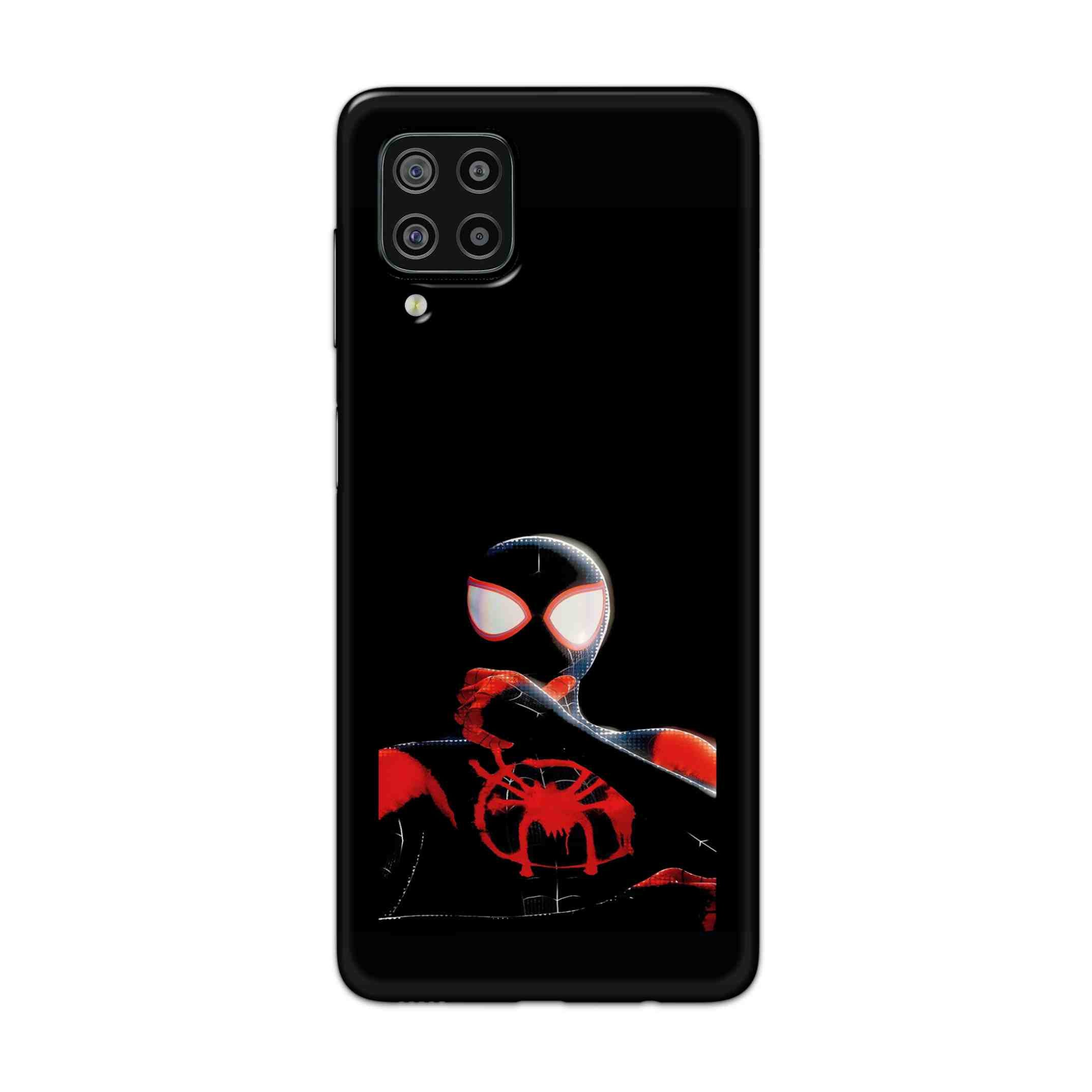 Buy Black Spiderman Hard Back Mobile Phone Case Cover For Samsung Galaxy F22 Online