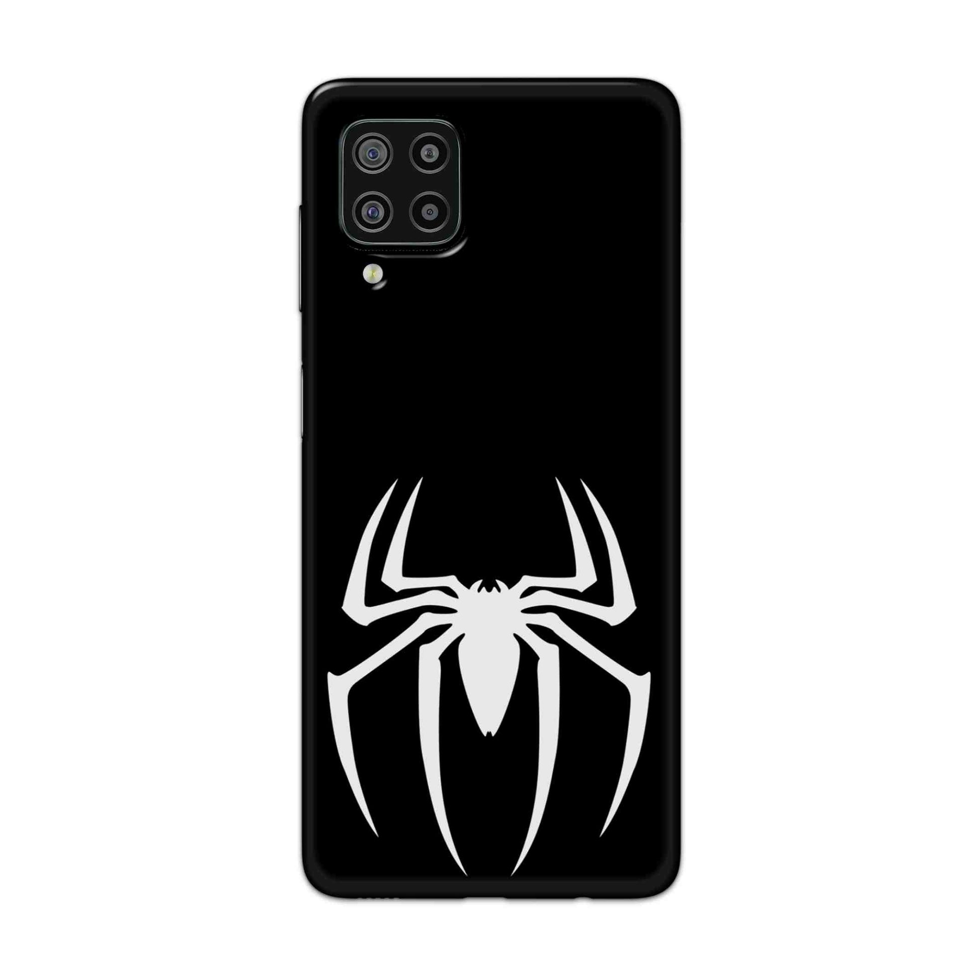 Buy Black Spiderman Logo Hard Back Mobile Phone Case Cover For Samsung Galaxy F22 Online