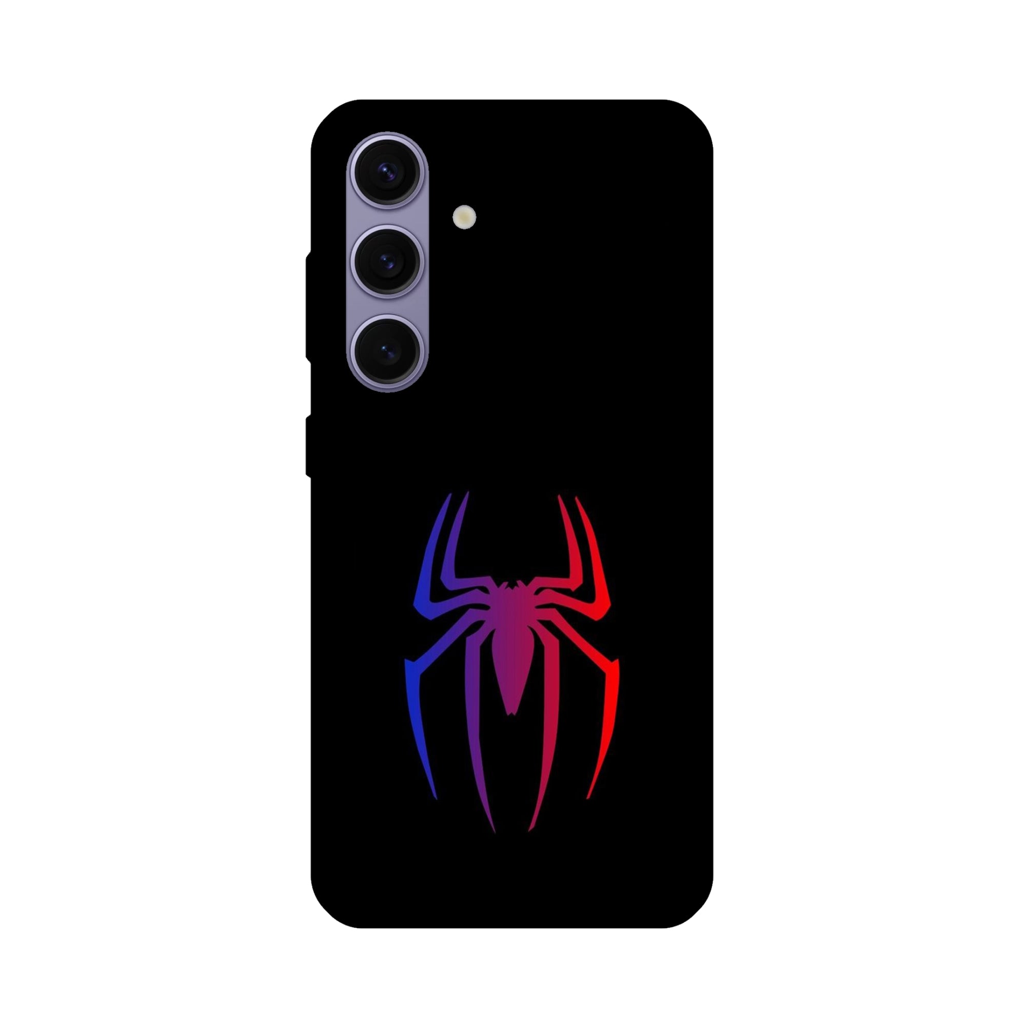 Buy Neon Spiderman Logo Metal-Silicon Back Mobile Phone Case/Cover For Samsung Galaxy S24 Online