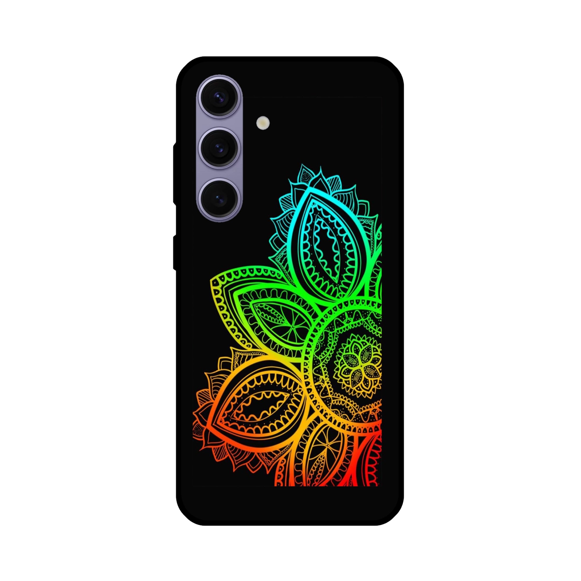 Buy Neon Mandala Metal-Silicon Back Mobile Phone Case/Cover For Samsung Galaxy S24 Online