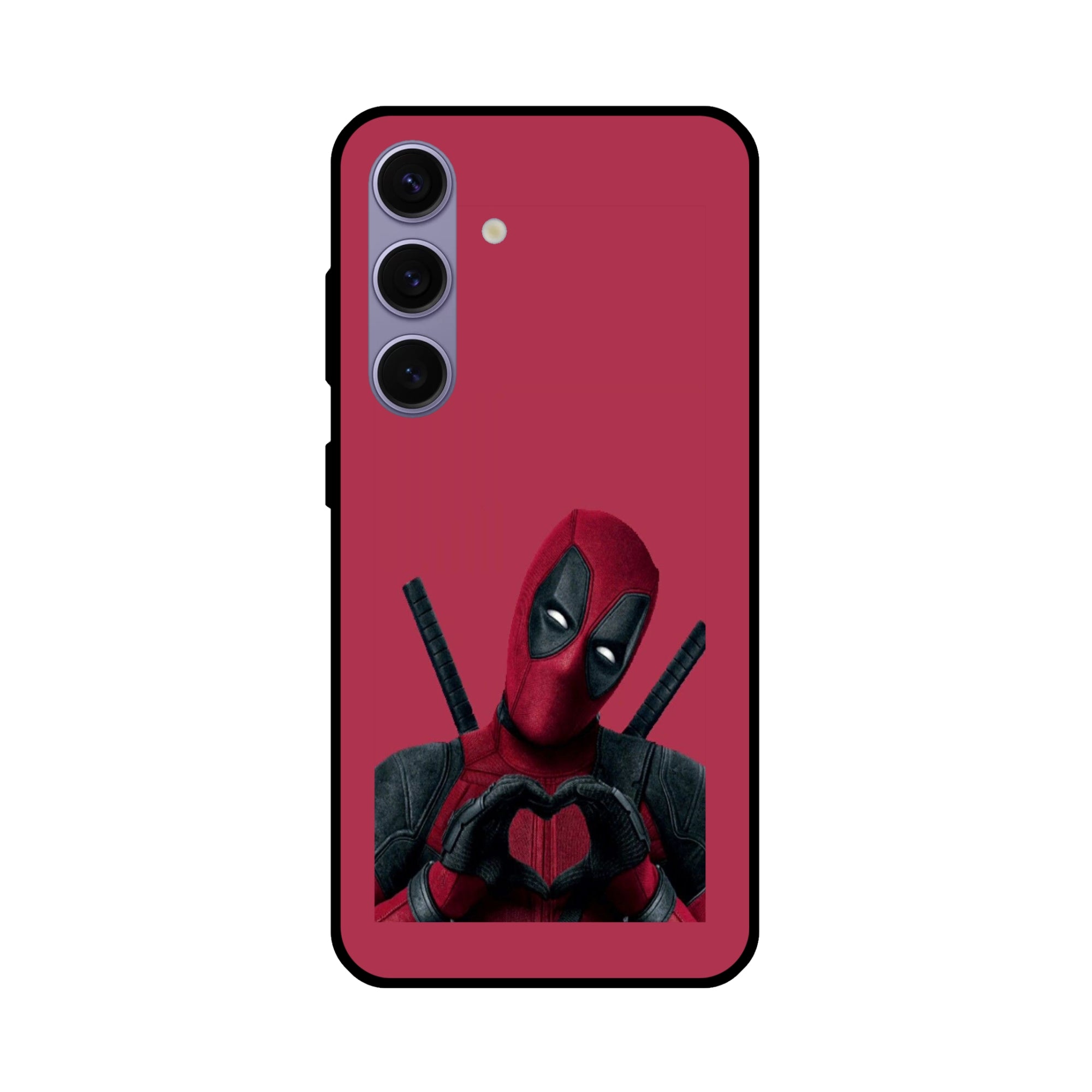 Buy Deadpool Heart Metal-Silicon Back Mobile Phone Case/Cover For Samsung Galaxy S24 Online