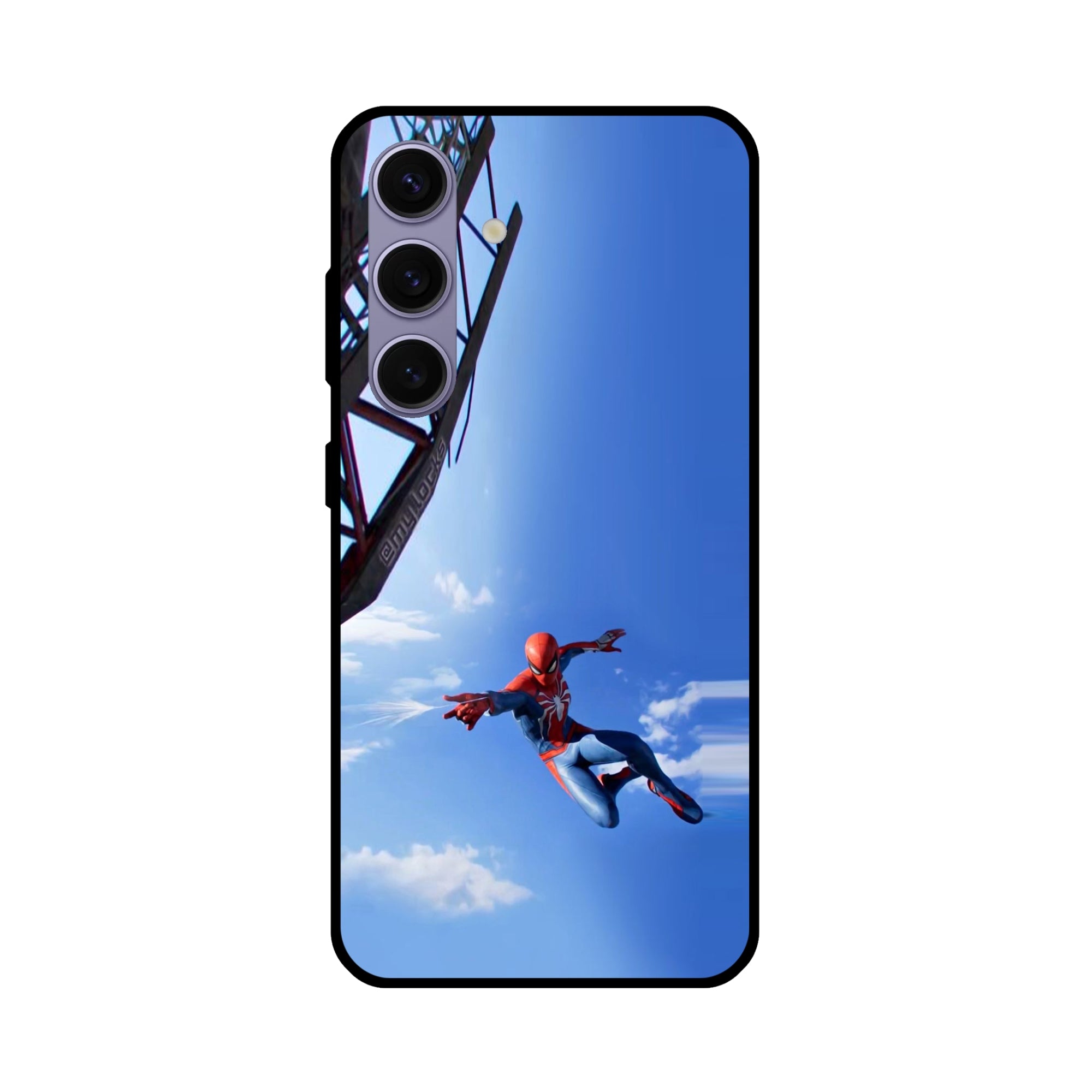 Buy Marvel Studio Spiderman Metal-Silicon Back Mobile Phone Case/Cover For Samsung Galaxy S24 Online