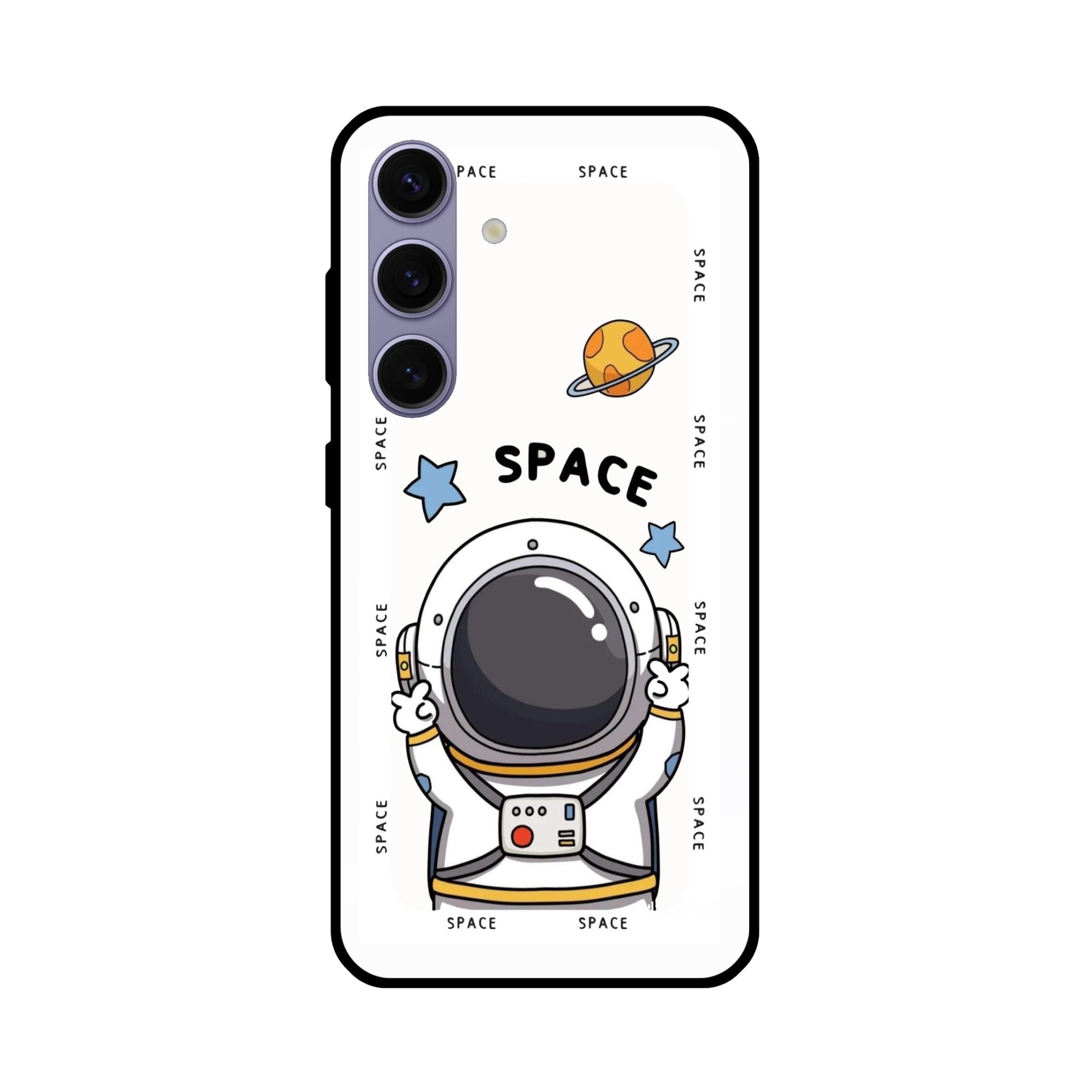 Buy Little Astronaut Metal-Silicon Back Mobile Phone Case/Cover For Samsung Galaxy S24 Online
