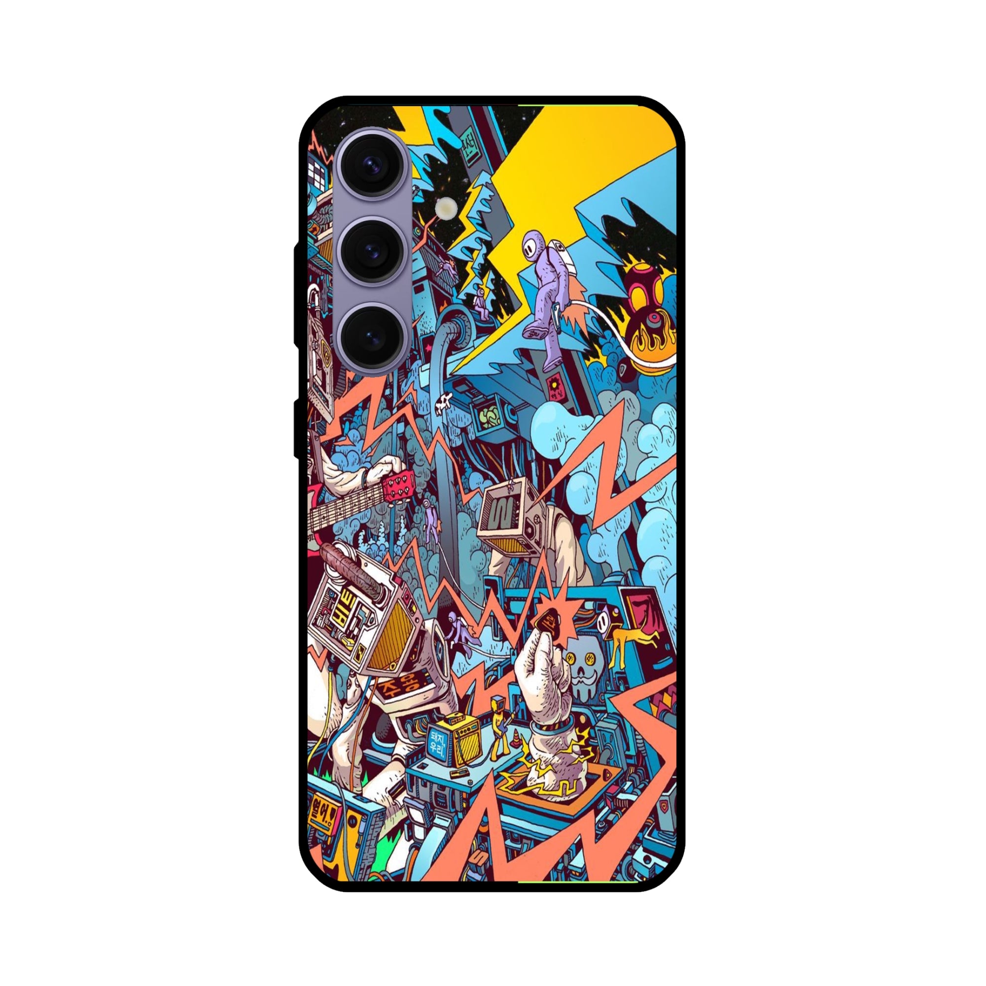 Buy Ofo Panic Metal-Silicon Back Mobile Phone Case/Cover For Samsung Galaxy S24 Online