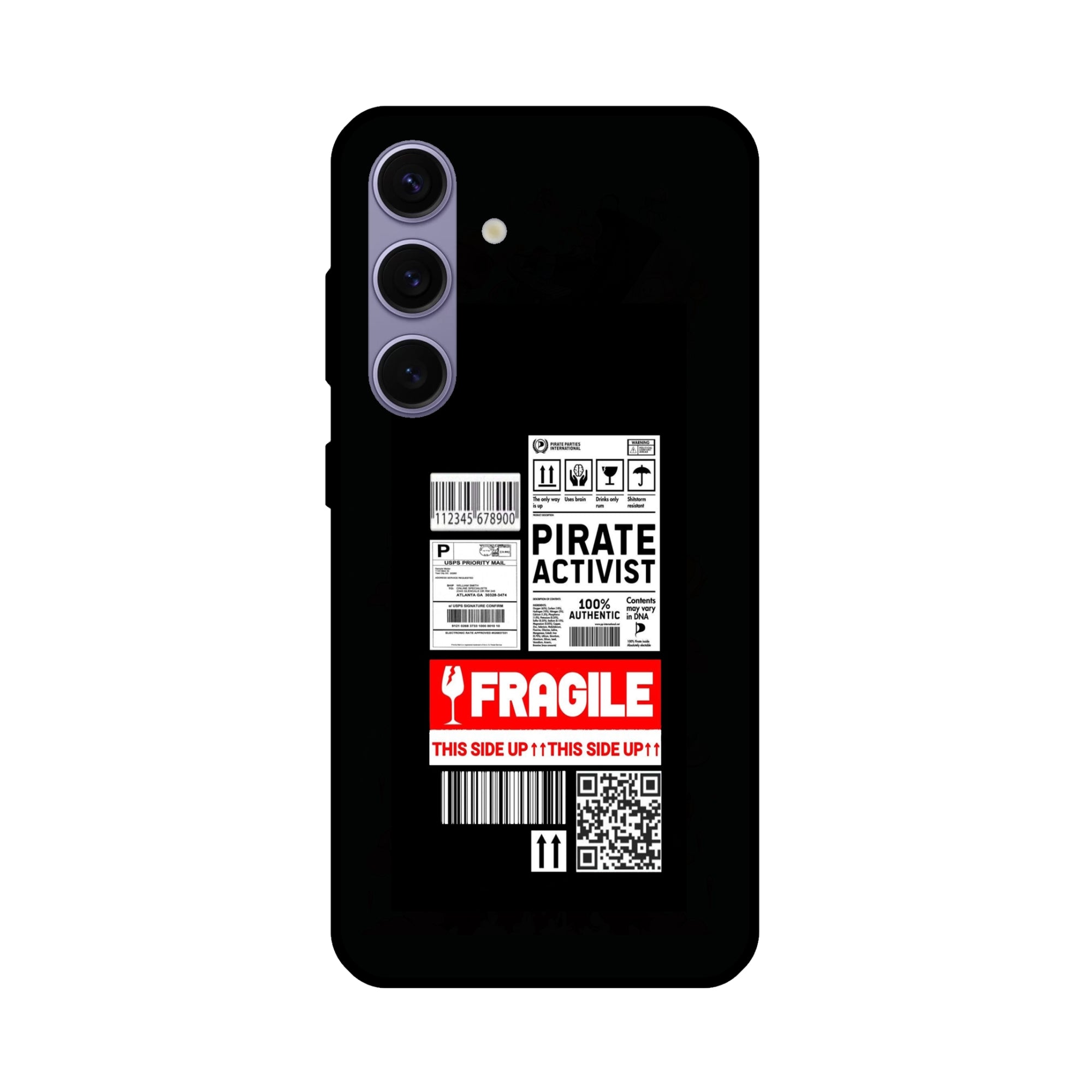 Buy Fragile Metal-Silicon Back Mobile Phone Case/Cover For Samsung Galaxy S24 Online