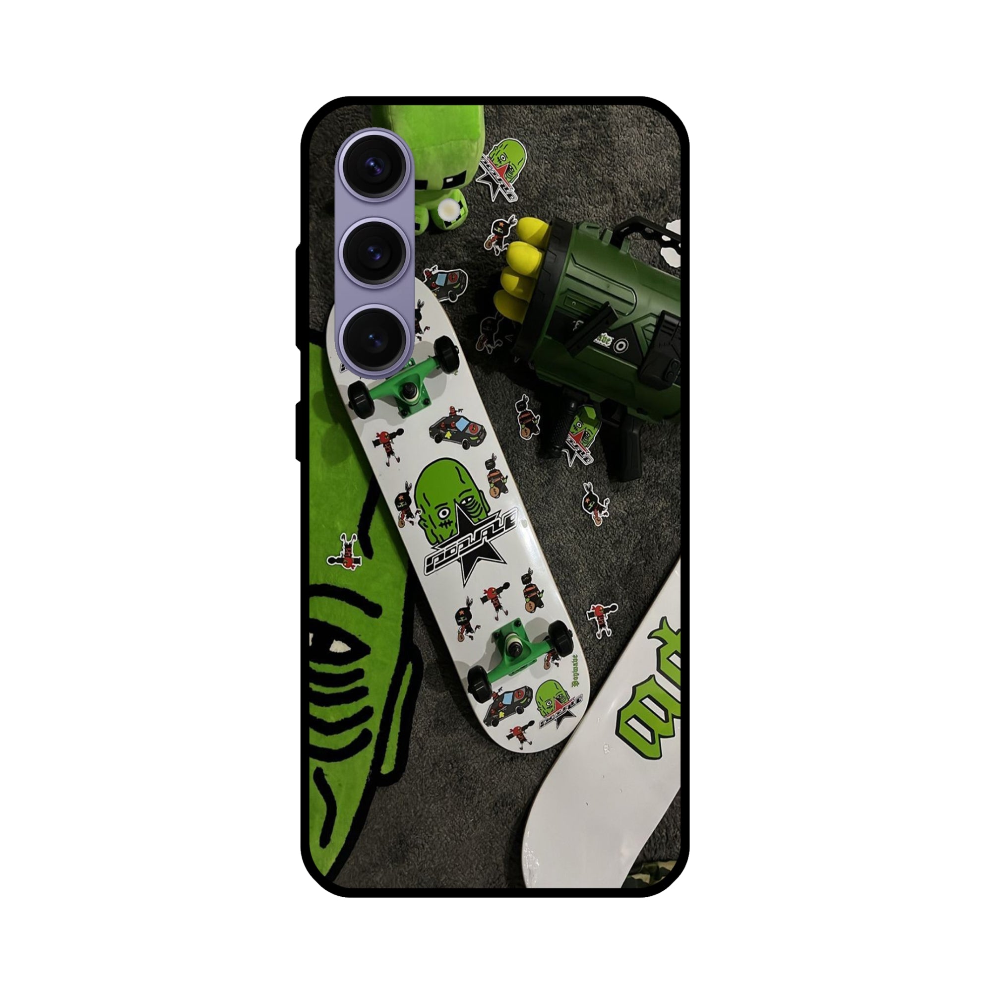Buy Hulk Skateboard Metal-Silicon Back Mobile Phone Case/Cover For Samsung Galaxy S24 Online