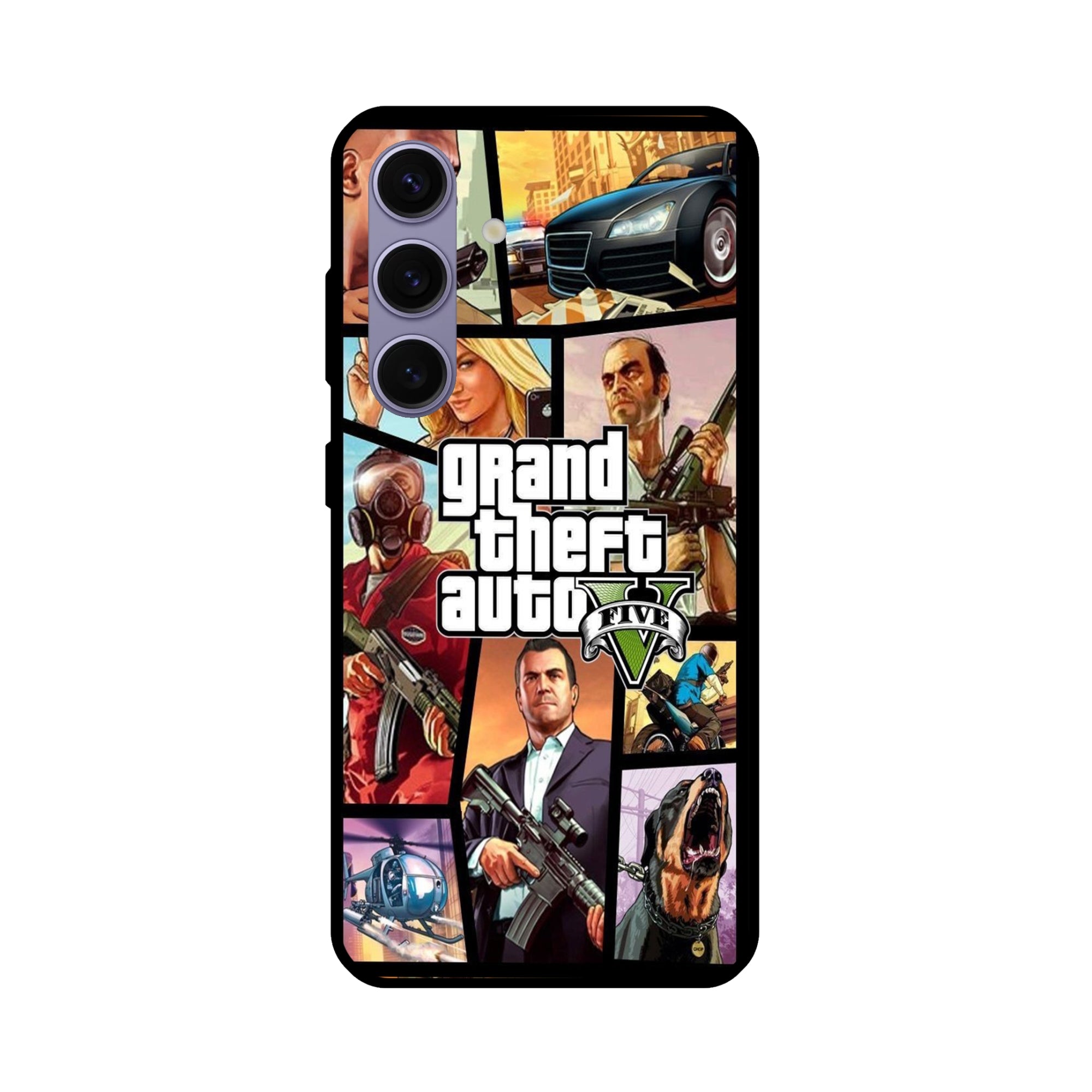 Buy Grand Theft Auto 5 Metal-Silicon Back Mobile Phone Case/Cover For Samsung Galaxy S24 Plus 5G Online