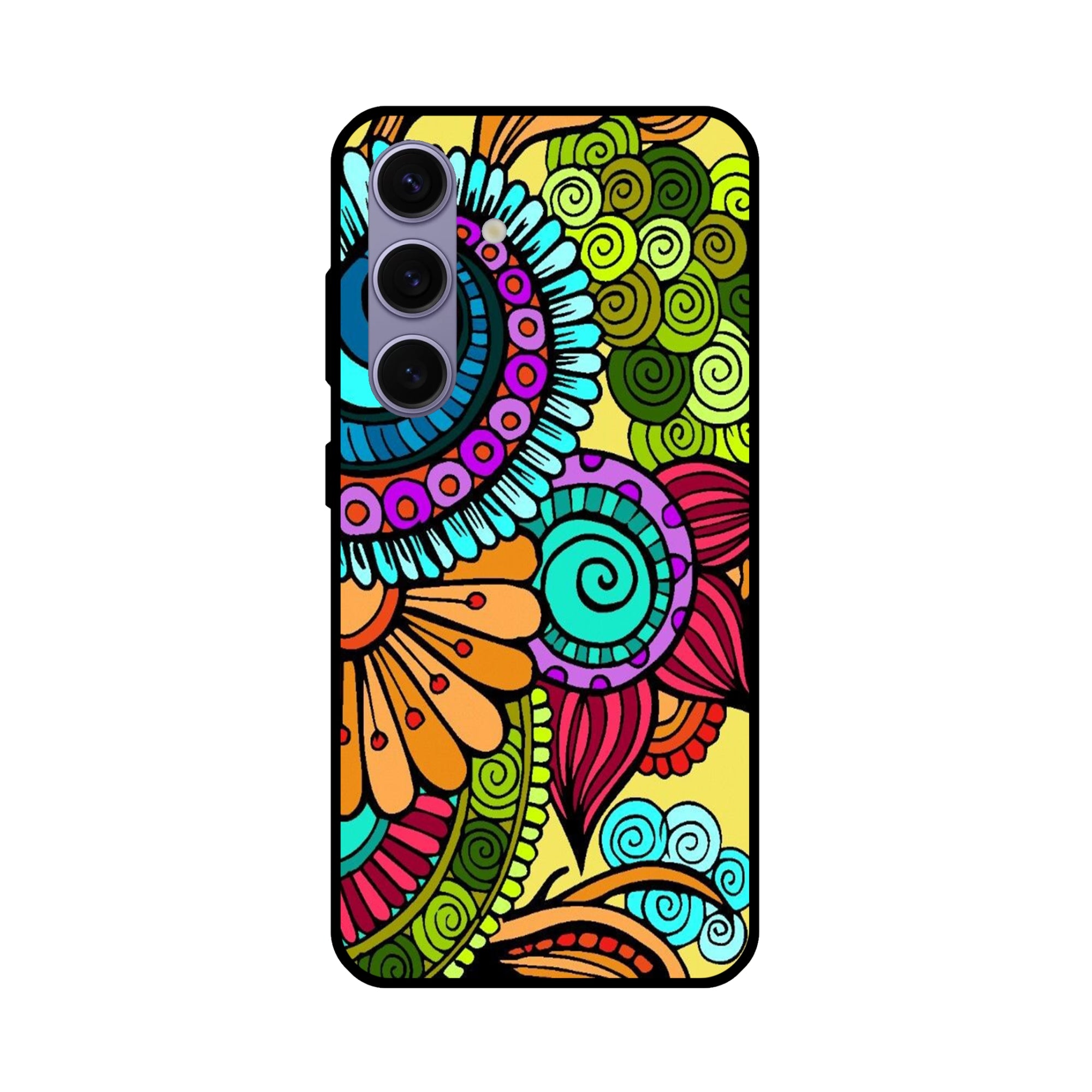 Buy The Kalachakra Mandala Metal-Silicon Back Mobile Phone Case/Cover For Samsung Galaxy S24 Plus 5G Online