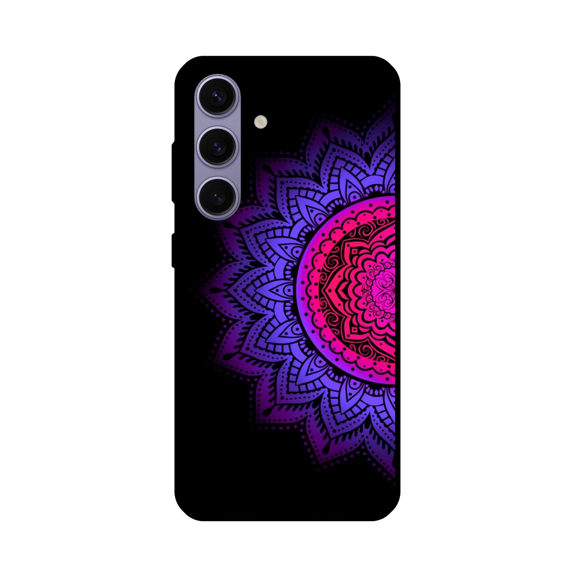 Buy Sun Mandala Metal-Silicon Back Mobile Phone Case/Cover For Samsung Galaxy S24 Plus 5G Online