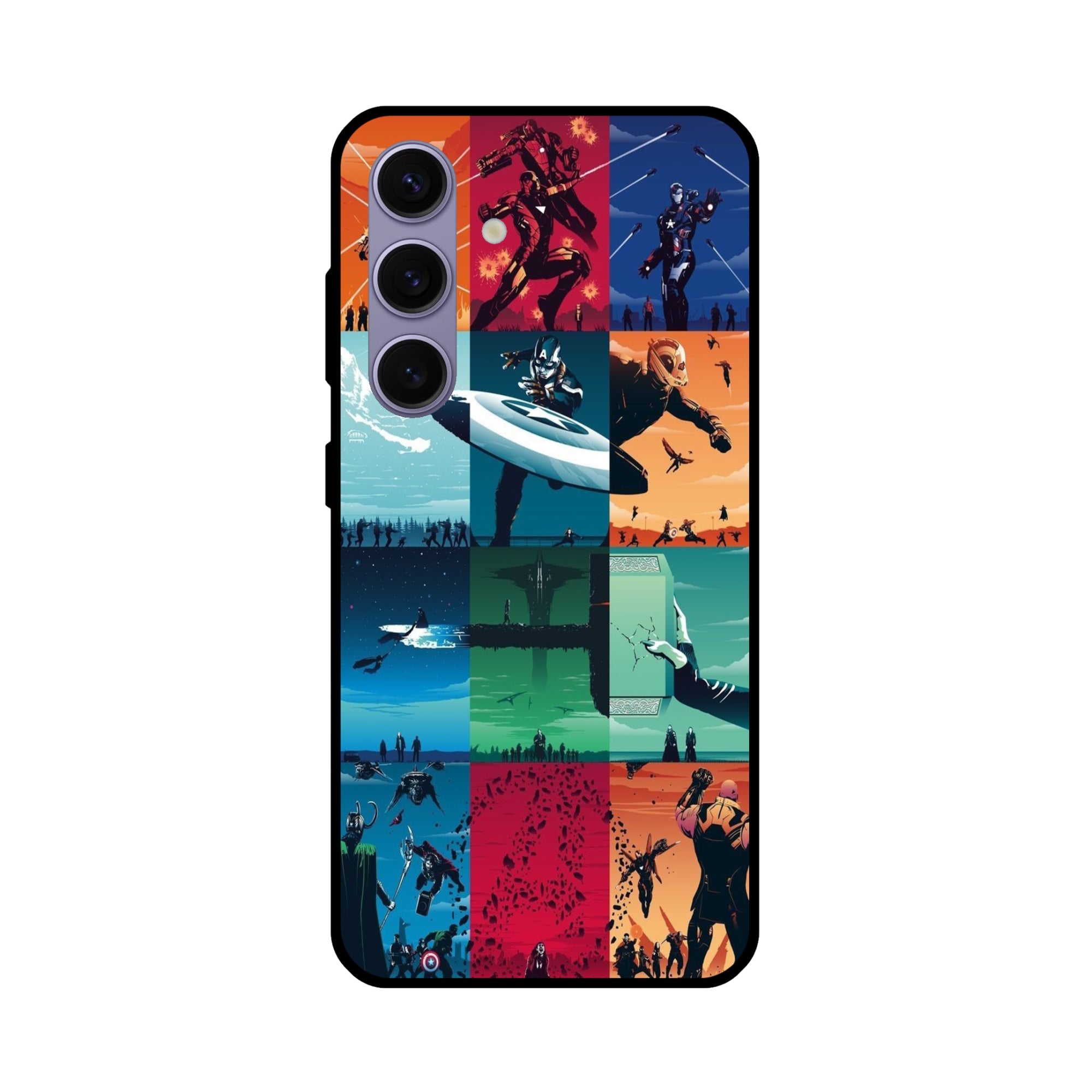 Buy Avengers Team Metal-Silicon Back Mobile Phone Case/Cover For Samsung Galaxy S24 Plus 5G Online
