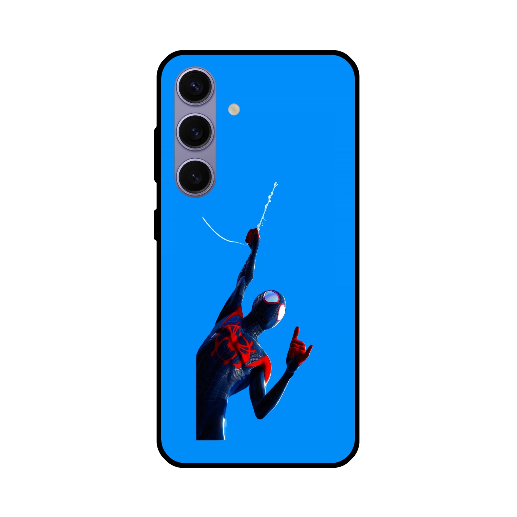 Buy Miles Morales Spiderman Metal-Silicon Back Mobile Phone Case/Cover For Samsung Galaxy S24 Plus 5G Online