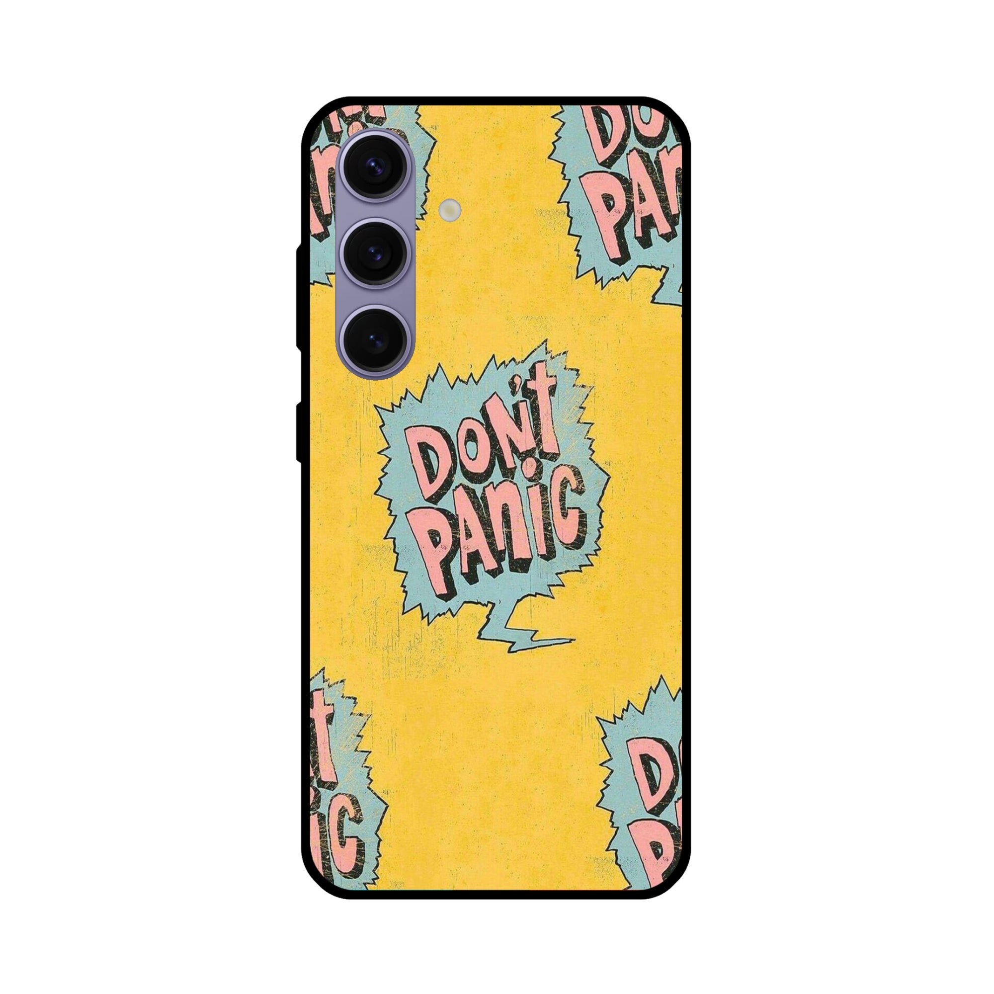 Buy Do Not Panic Metal-Silicon Back Mobile Phone Case/Cover For Samsung Galaxy S24 Plus 5G Online