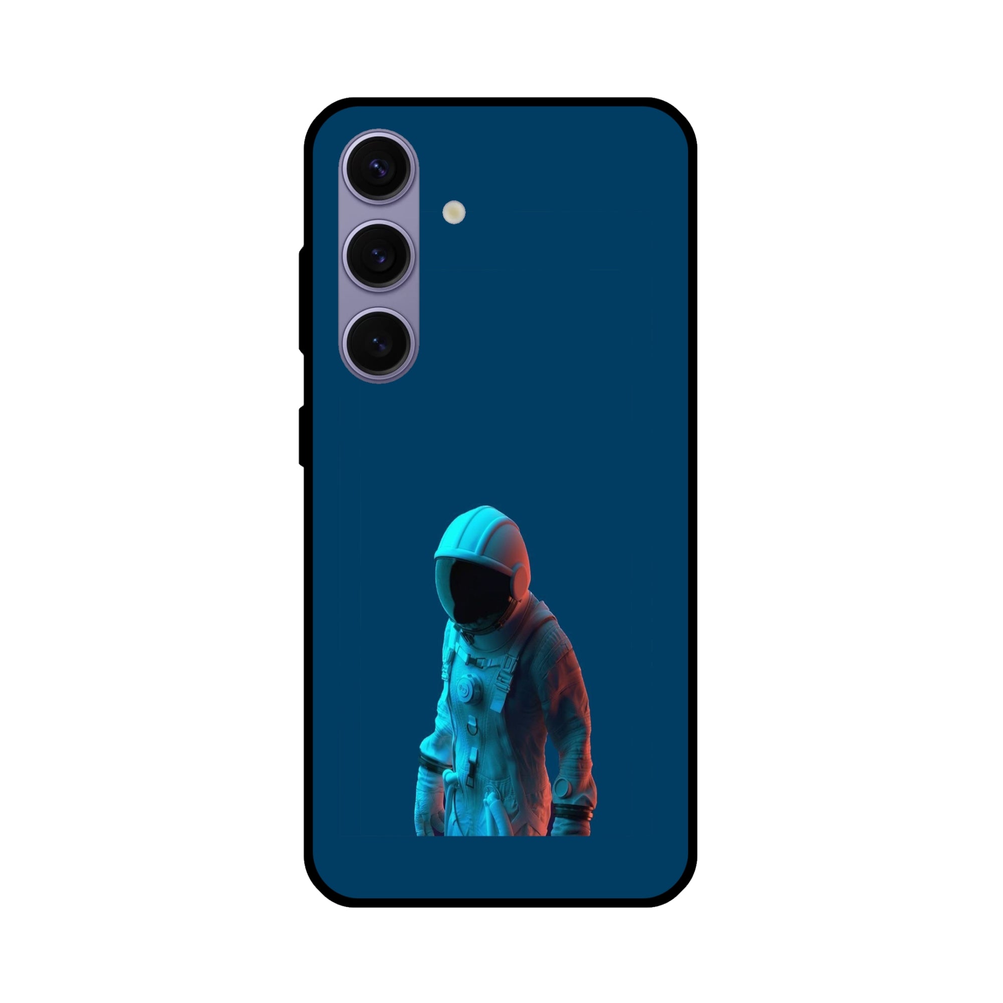 Buy Blue Astronaut Metal-Silicon Back Mobile Phone Case/Cover For Samsung Galaxy S24 Plus 5G Online