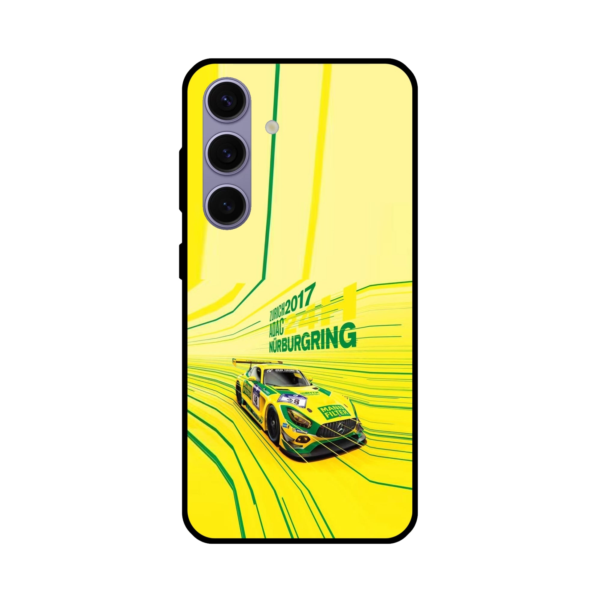 Buy Drift Racing Metal-Silicon Back Mobile Phone Case/Cover For Samsung Galaxy S24 Plus 5G Online