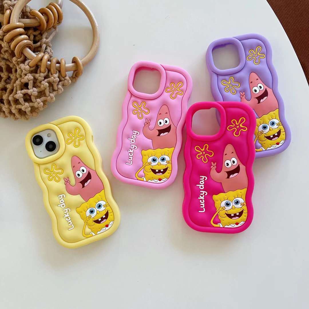 SpongeBob and Patrick Silicon Phone Cases For iPhone