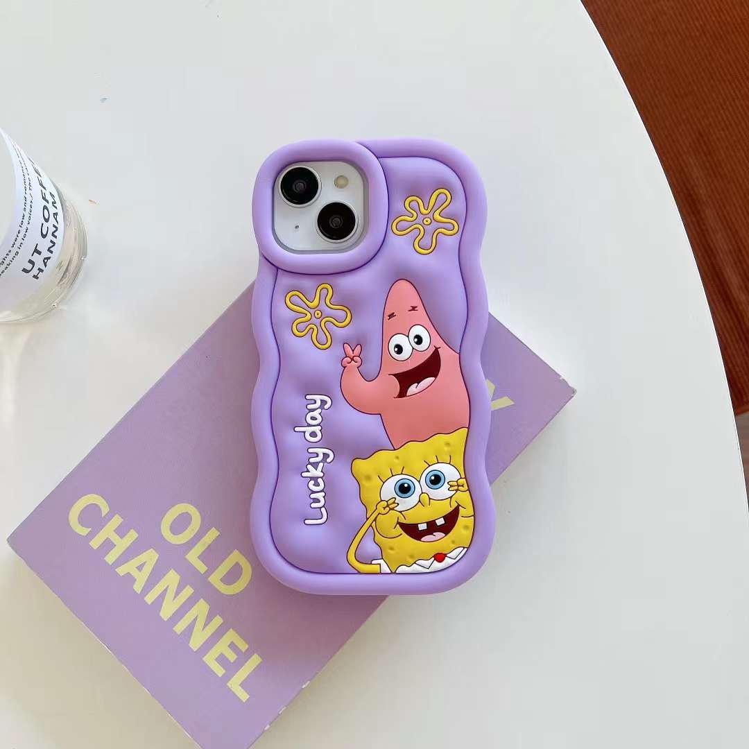 SpongeBob and Patrick Silicon Phone Cases For iPhone