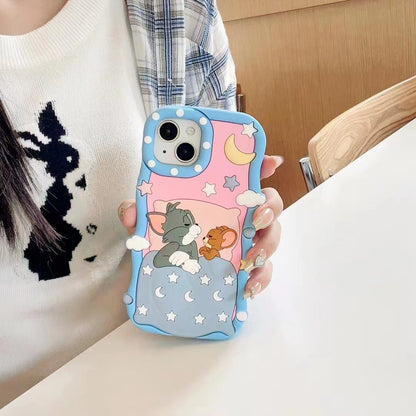 Sleeping Tom & Jerry Silicon Phone Cases