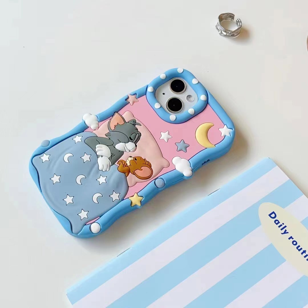 Sleeping Tom & Jerry Silicon Phone Cases