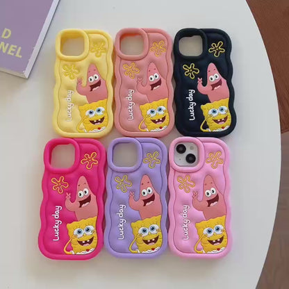 SpongeBob and Patrick Silicon Phone Cases For iPhone