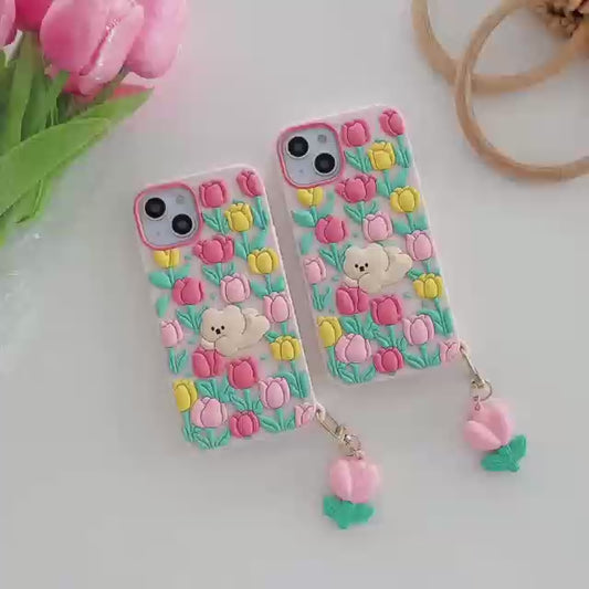 Tulip Flower Silicon Phone Cases