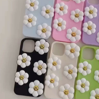 Smiling Flower Silicon Phone Cases